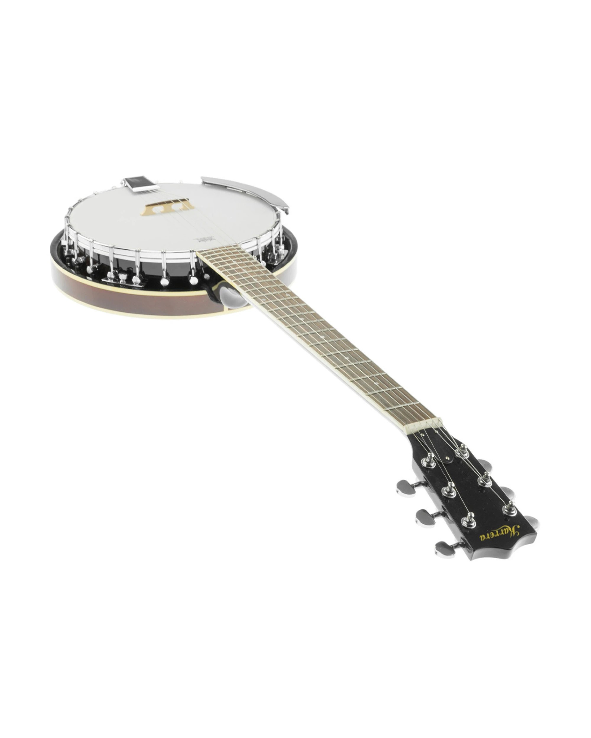 3 Karrera 6 String Resonator Banjo - Brown, 3 of 7