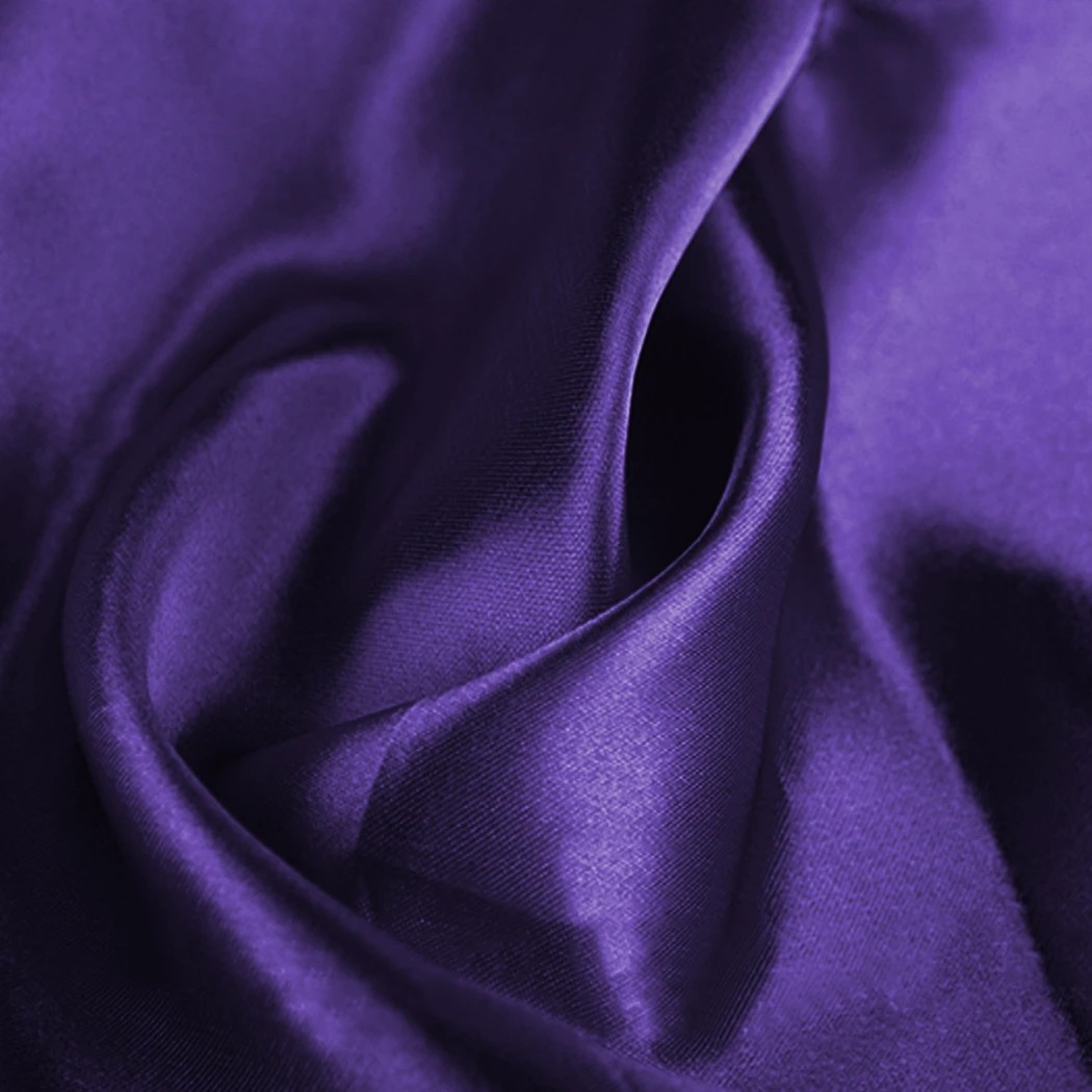 4 Traderight 50 Pcs Satin Chair Sashes - Purple, 4 of 8