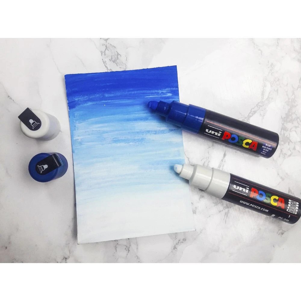 9 POSCA PC 7M Paint Marker Blue, 9 of 9