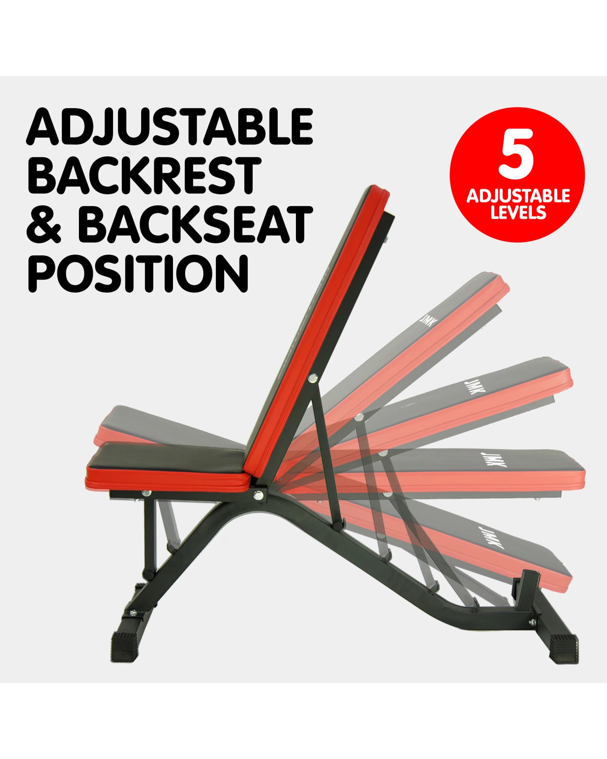 7 Powertrain Adjustable Incline Decline Home Gym Exercise Bench, 7 of 7