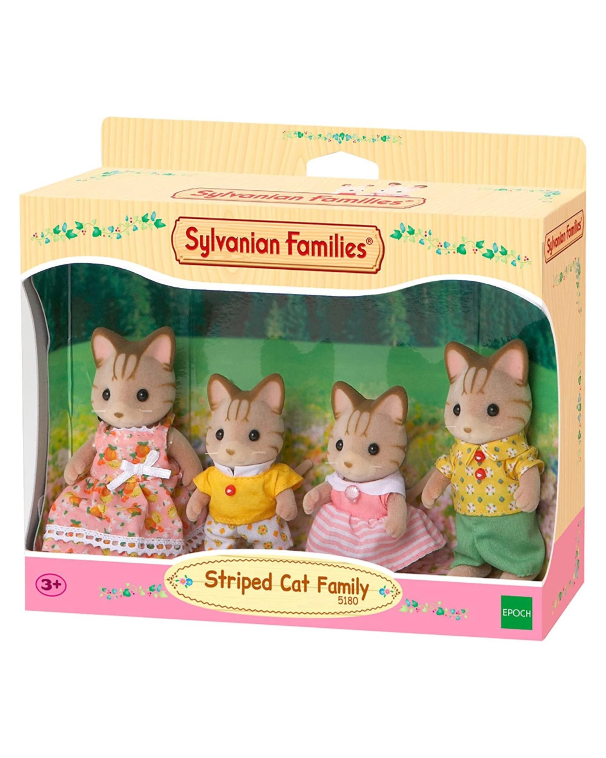 1 Sylvanian Families Striped Cat Family, 1 of 1