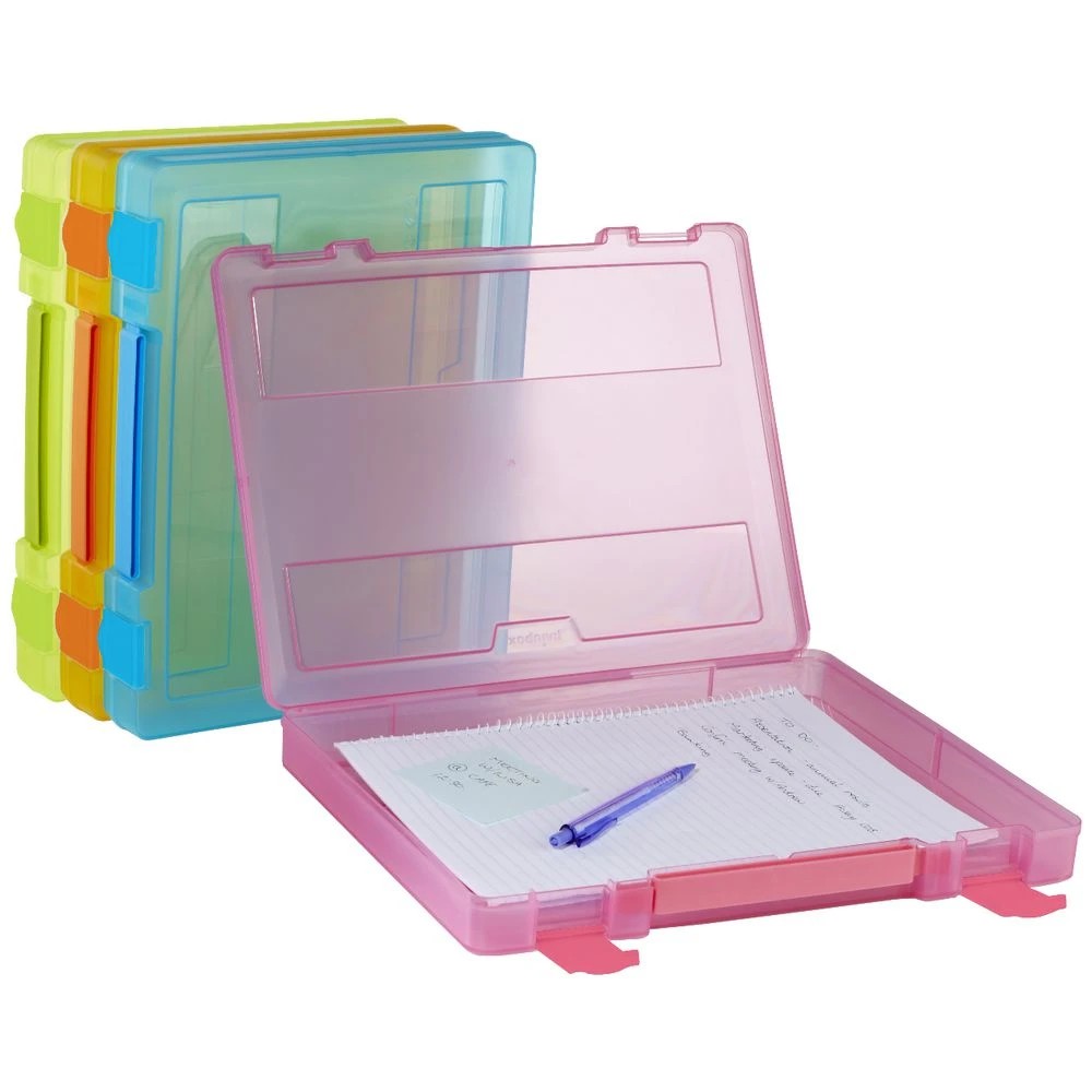 4 J.Burrows Stationery Case with Handle Pink, 4 of 4