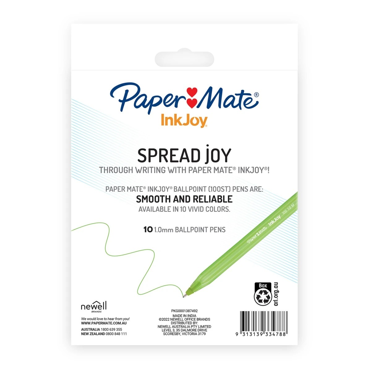 3 10 Pack Paper Mate InkJoy 100ST Ballpoint Pens, 3 of 7