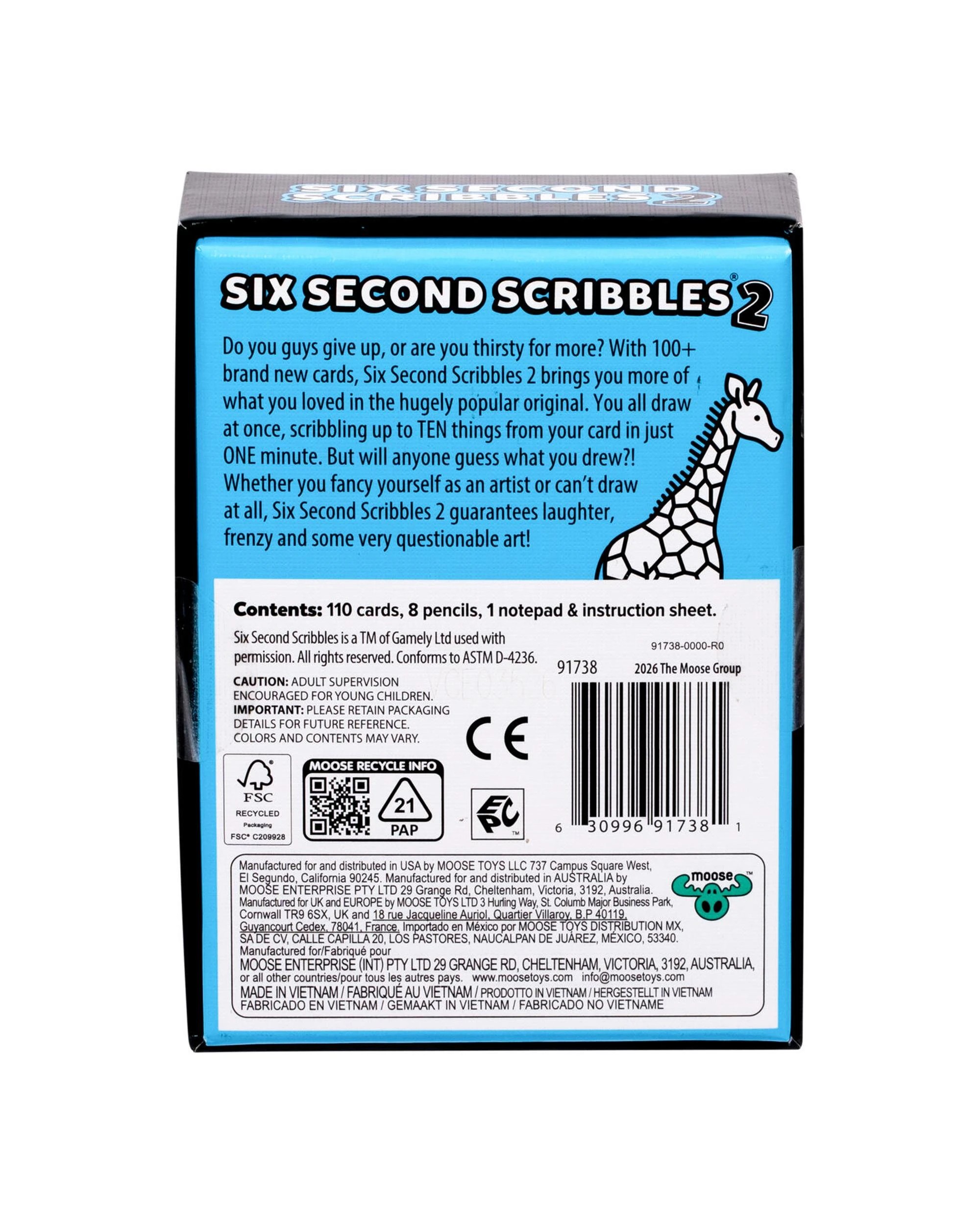 6 Six Second Scribbles 2 Card Game, 6 of 6