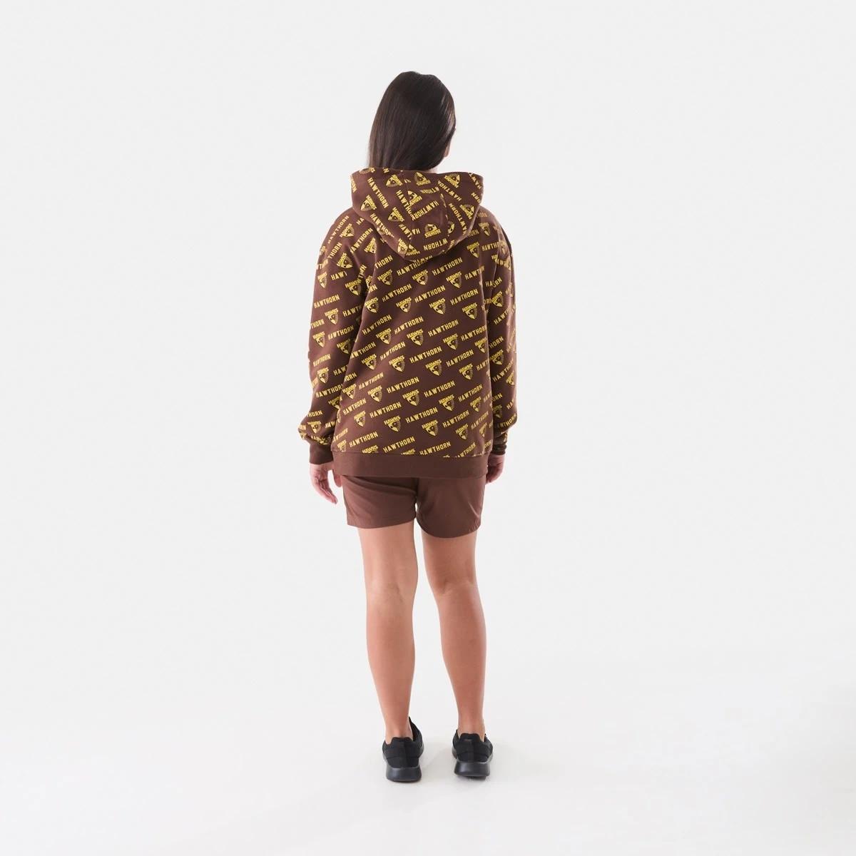 9 Official AFL Kids All Over Print Hoodie Hawthorn, 9 of 9