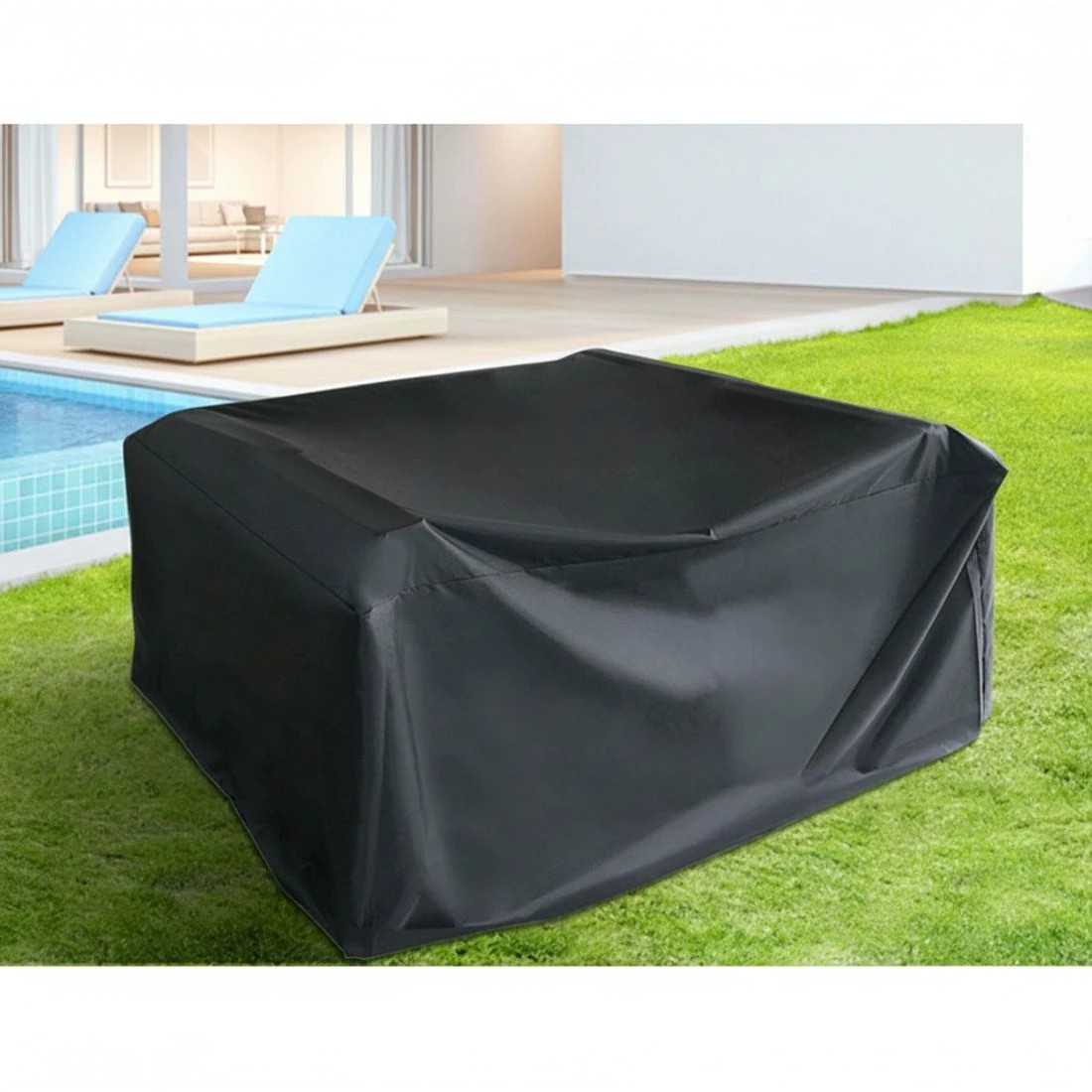 5 Gardeon 4 Seater Outdoor Sofa Set with Storage Cover Wicker Table Chair DarkGrey - Grey, 5 of 5