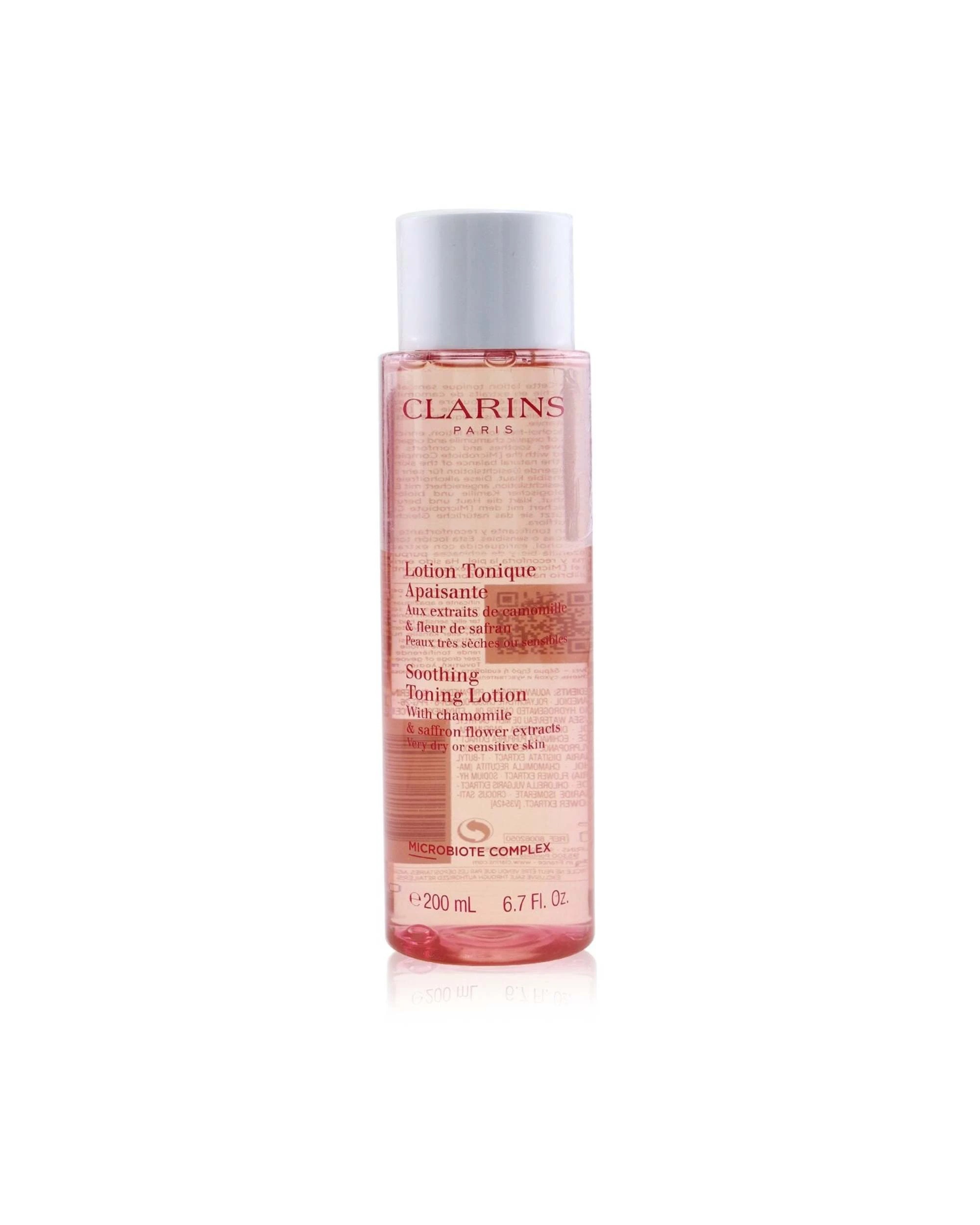 2 Clarins Soothing Toning Lotion with Chamomile & Saffron Flower Extracts - Very Dry or Sensitive Skin  400ml/13.5oz, 2 of 4