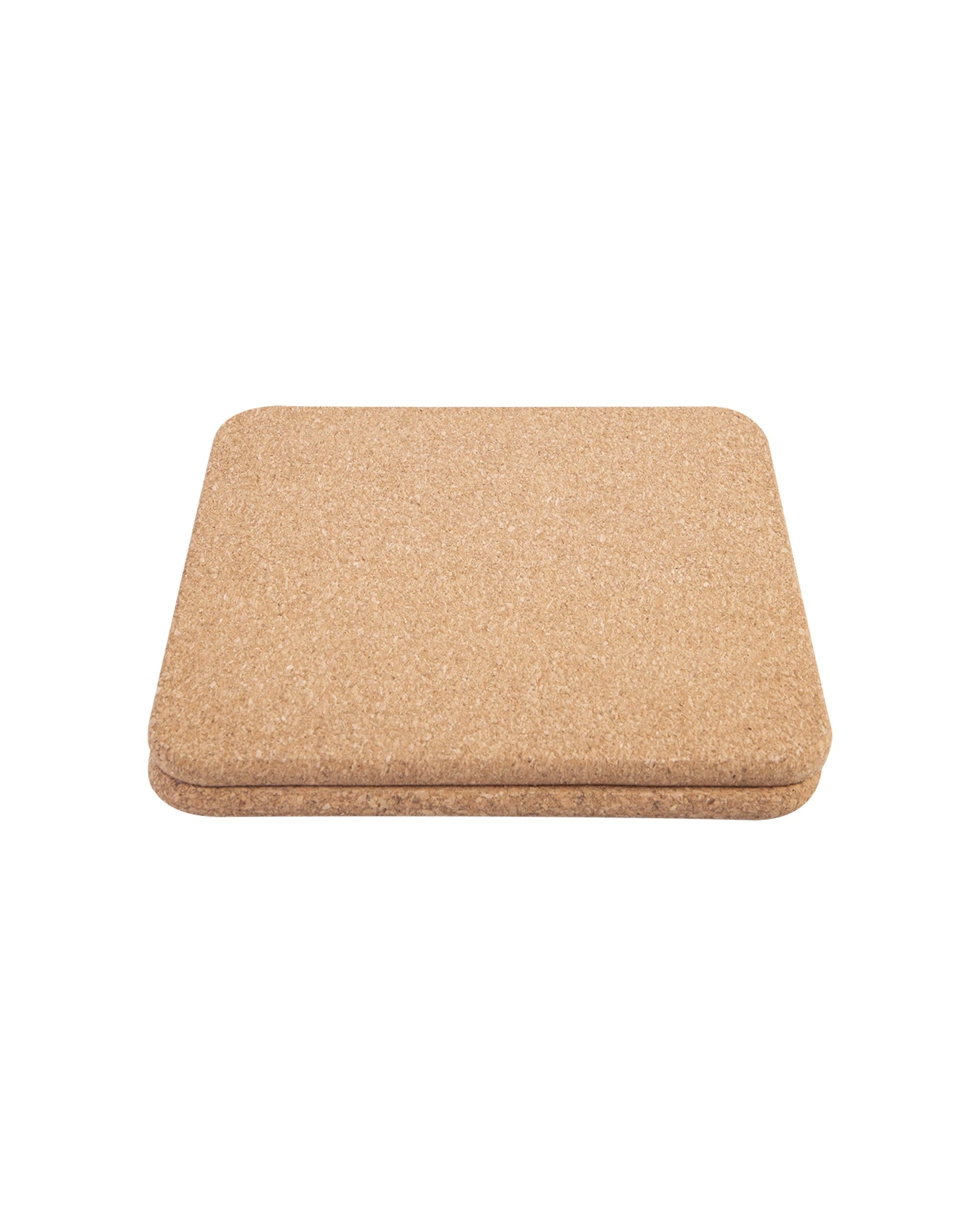 2 Appetito 2pc Square Cork Trivets 20x20cm Cork Moisture Mould Resis - Natural, 2 of 4
