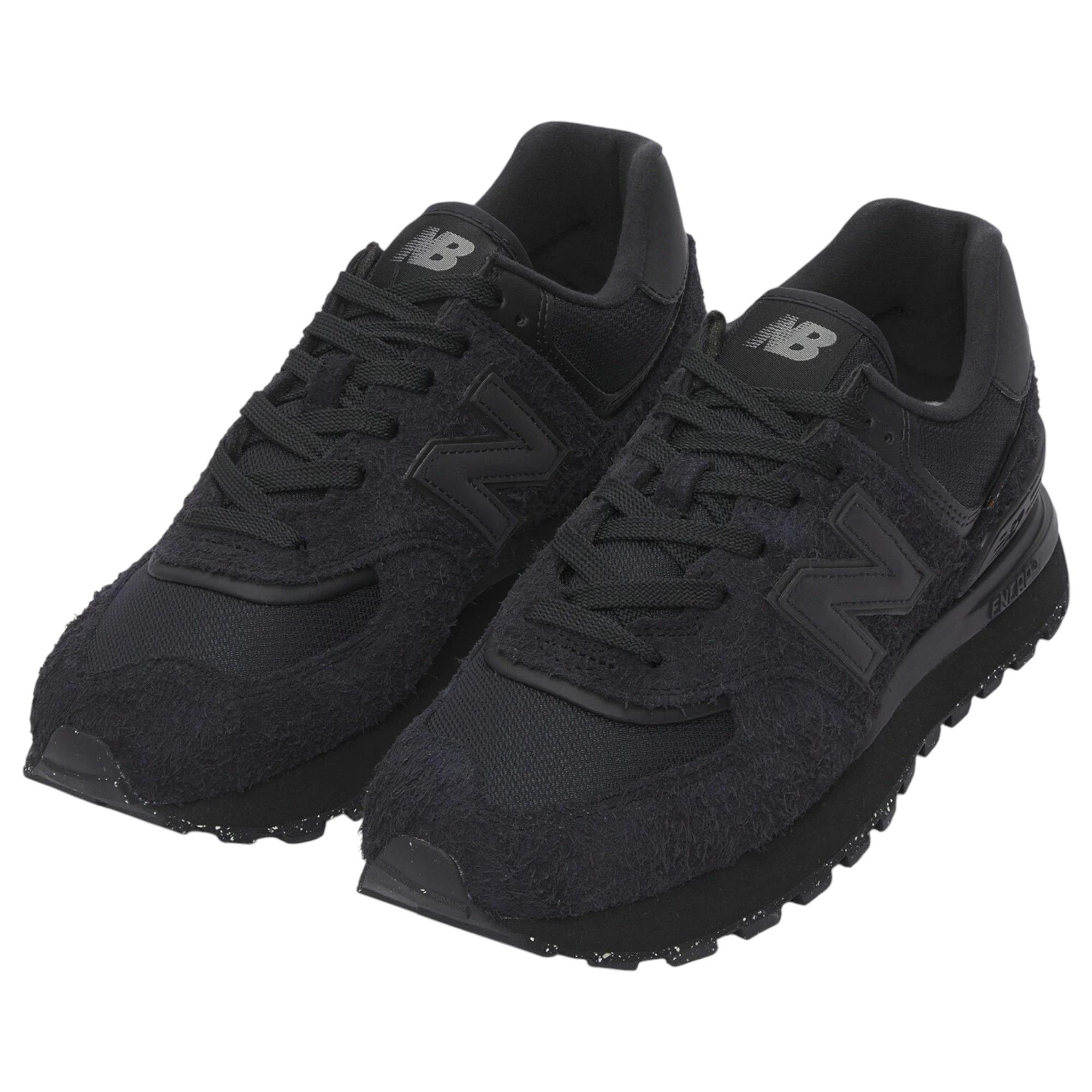 4 New Balance Mens 574 Legacy Triple Black Athletic Shoes BLACK, 4 of 6