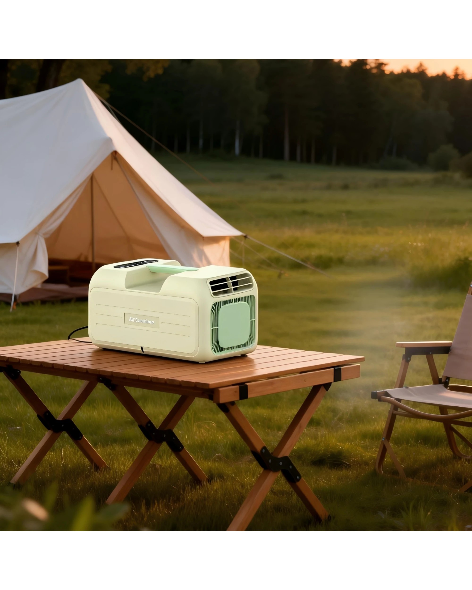 4 ADVWIN Portable Air Conditioner 1400W/4800BTU Green, 4 of 7