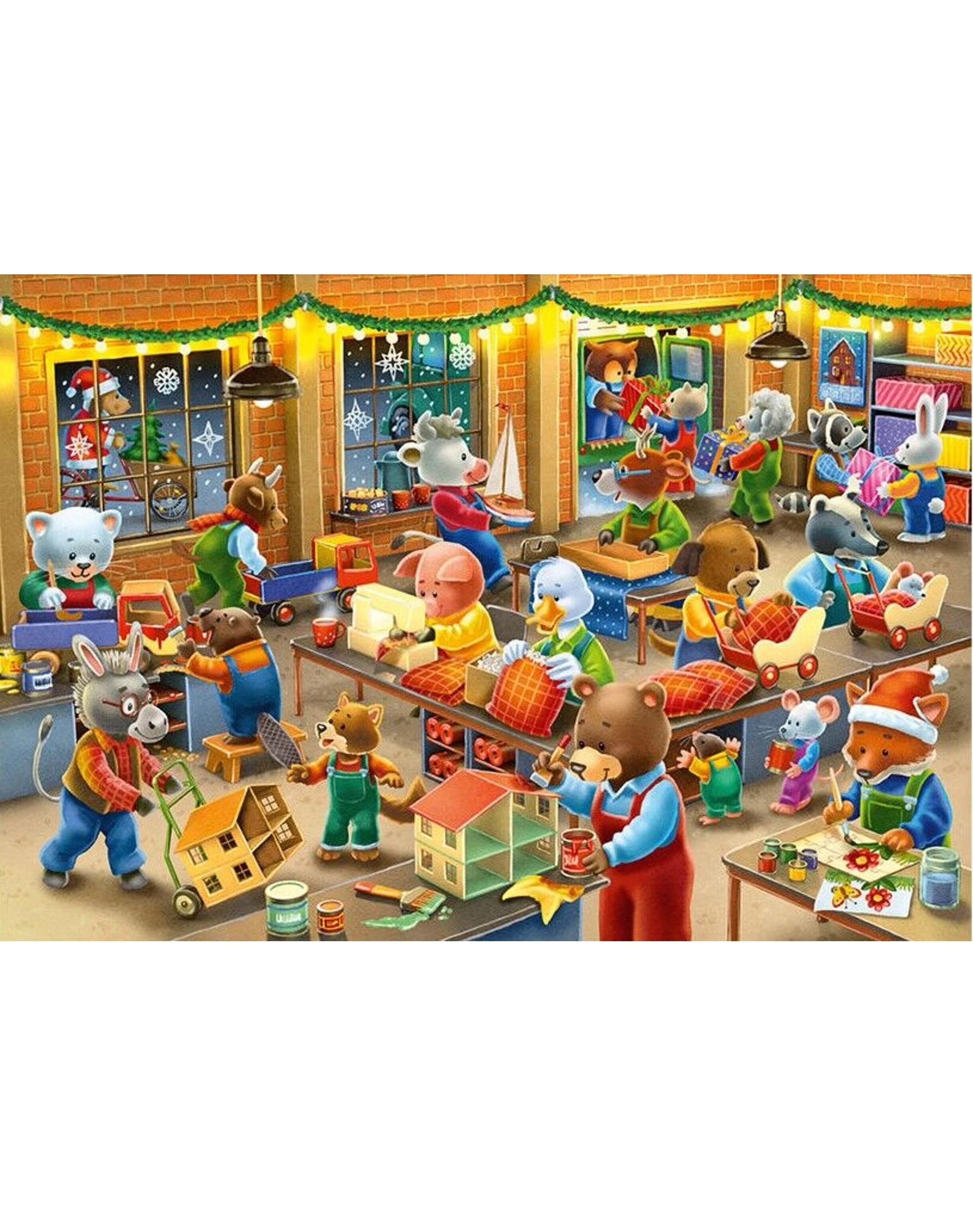 5 Ravensburger Christmas Toy Factory 24 Piece Jigsaw Puzzle 2 Pack, 5 of 5