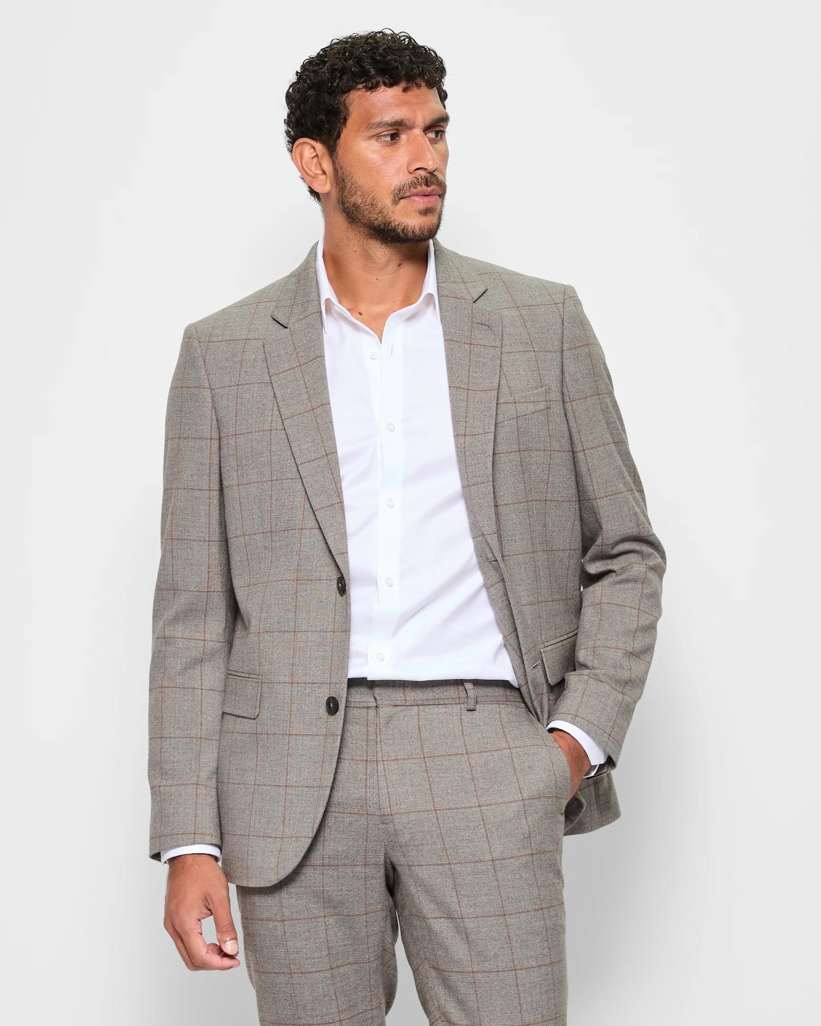 3 Tailored Heritage Check Suit Blazer - Preview CHARCOAL CHECK, 3 of 8