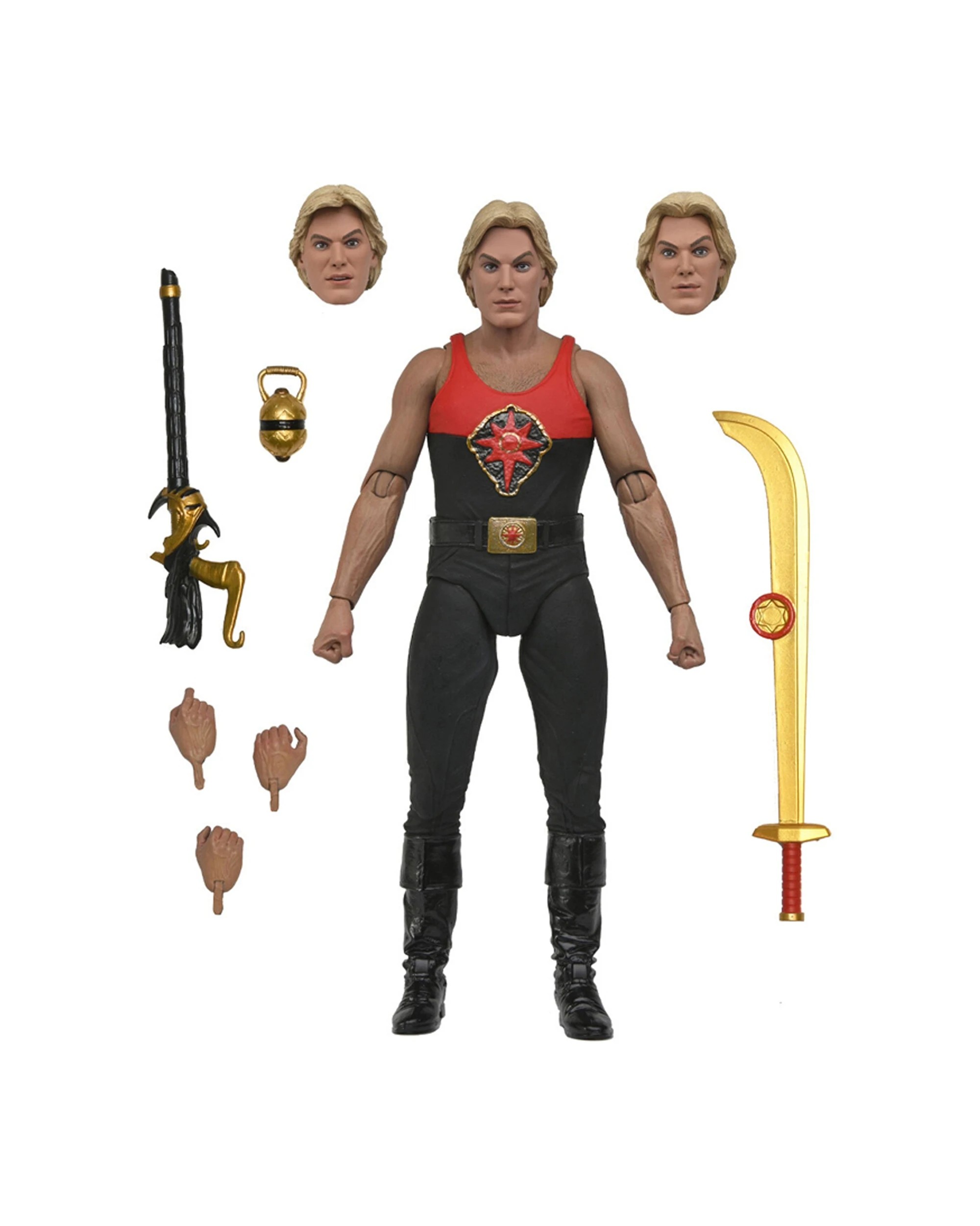 1 NECA Flash Gordon King 1980 Final Battle Action Figure Toy 7in - Multi, 1 of 4