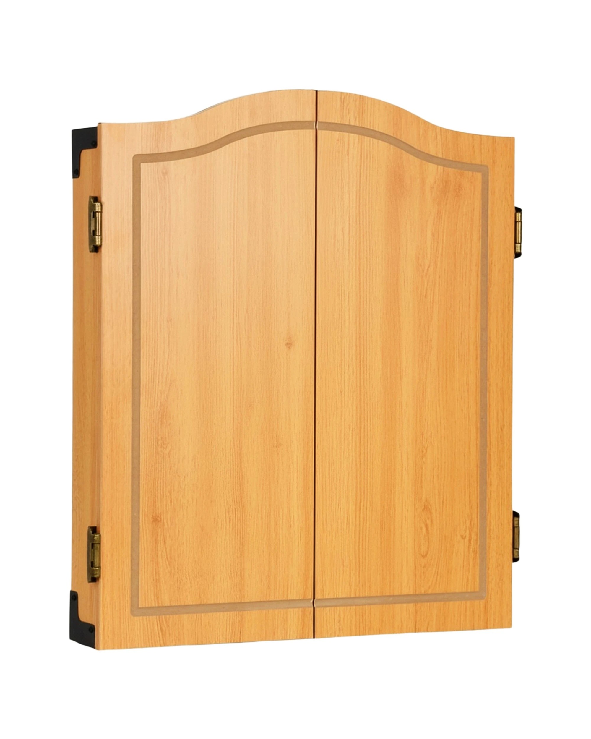 6 Advwin 18" Dartboard Cabinet Set with Chalk Scoreboard & Eraser, Includes 6 Steel-Tip Darts, Wall/Door Mountable, 6 of 7