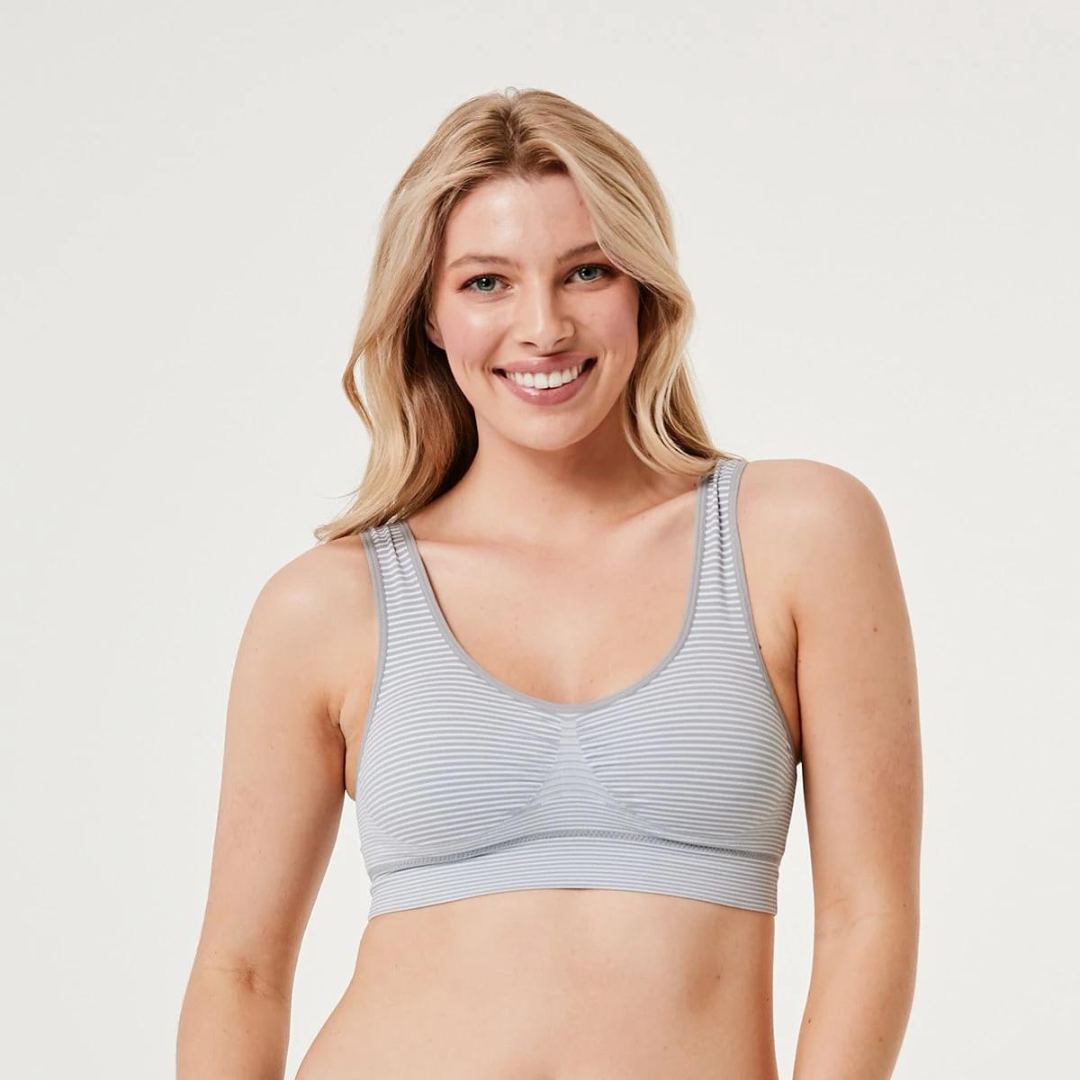 3 2 Pack Wirefree Seamfree Crop STRIPE, WHITE, 3 of 6