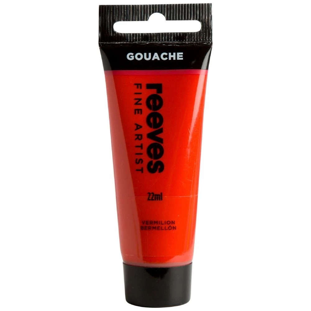 1 Reeves Gouache Paint 22mL Vermilion, 1 of 1