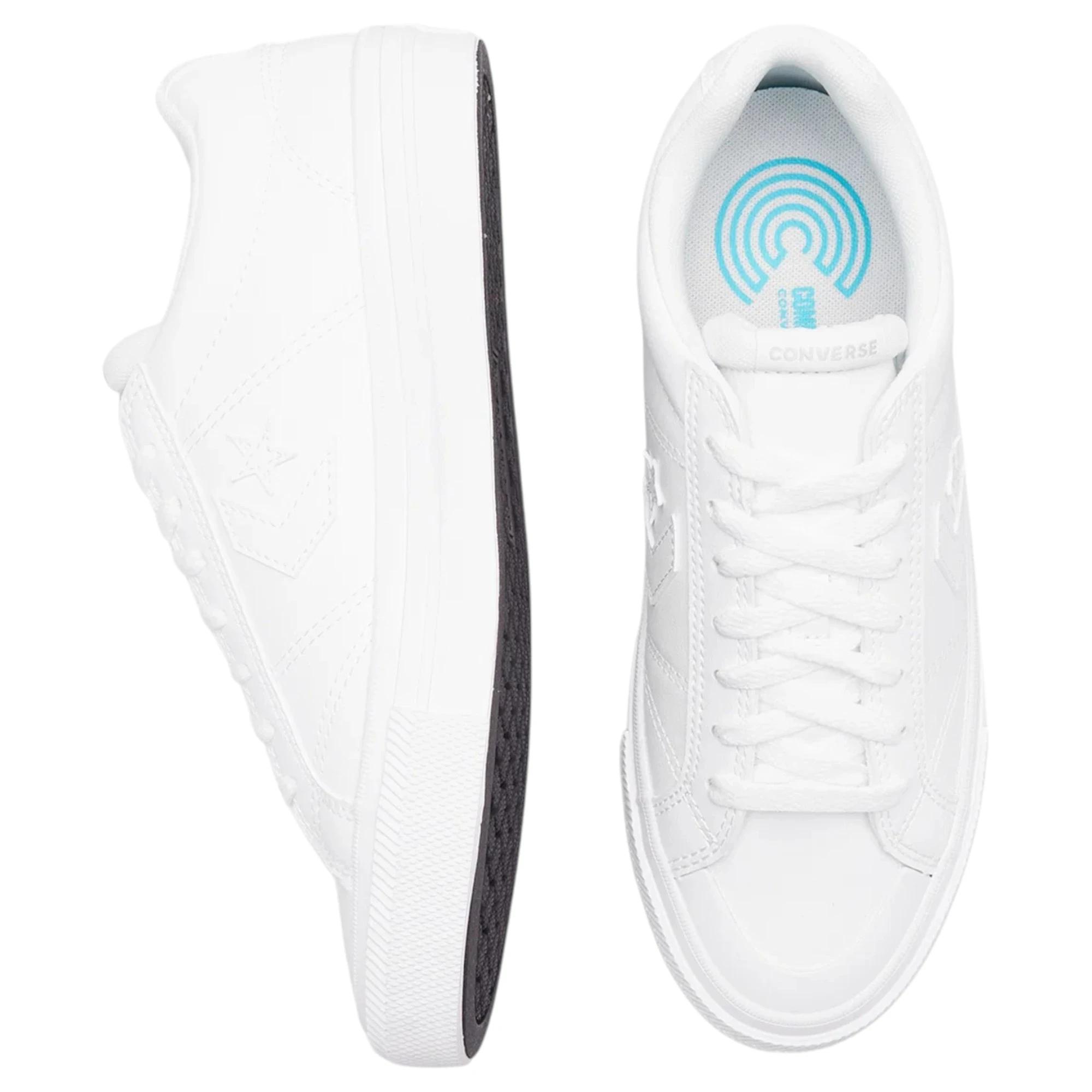 2 Converse Unisex Sport Casual Faux Leather Sneaker WHITE, 2 of 6