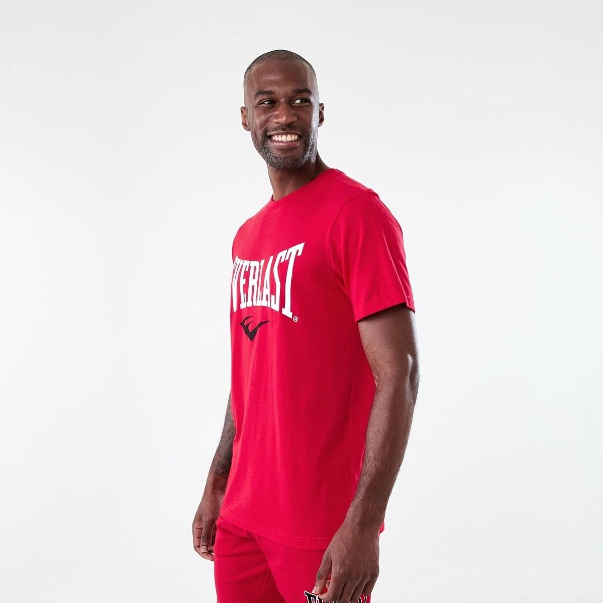 2 Everlast Mens Boxing T-shirt EVER CRIMSON RED, 2 of 6