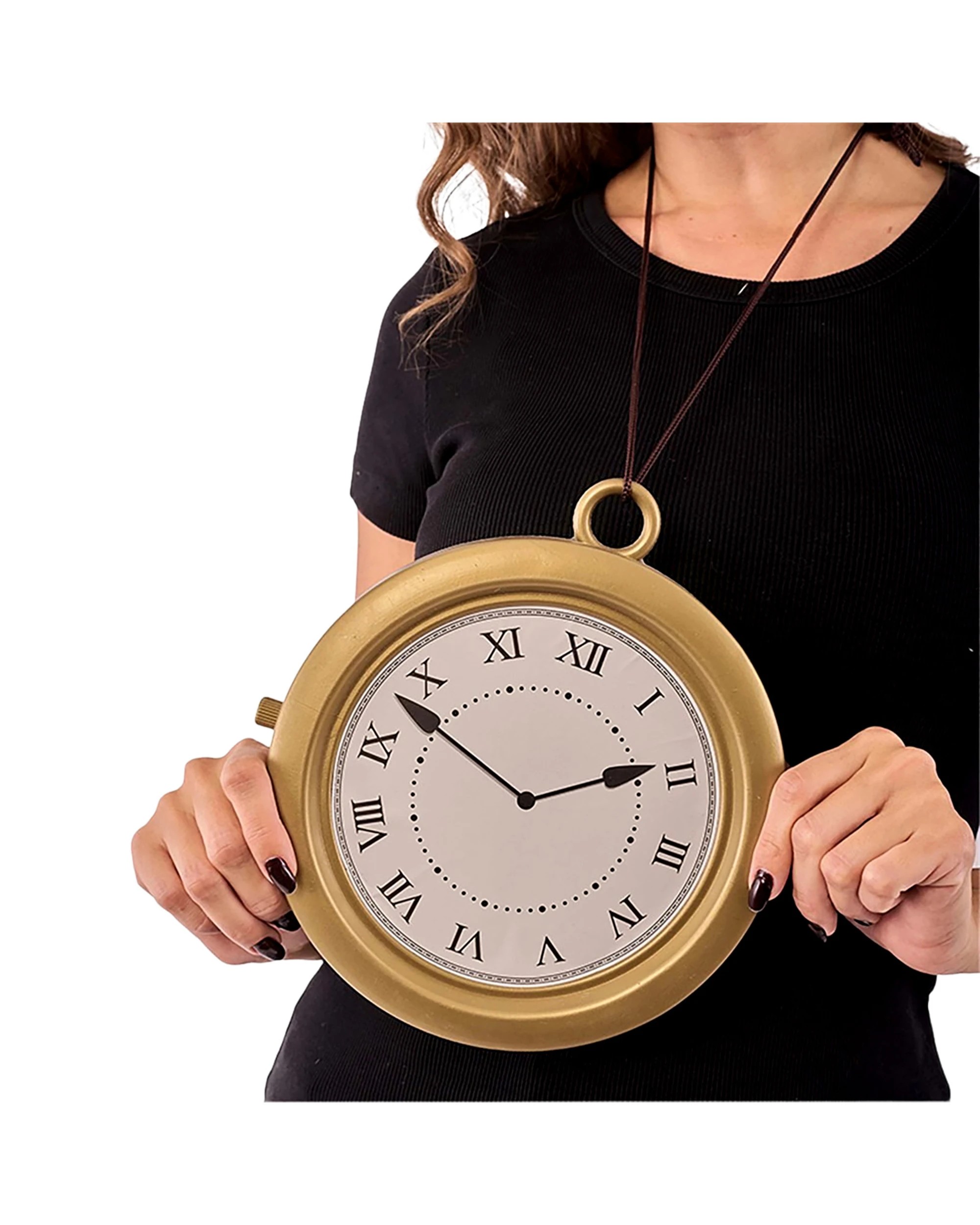 2 Party Planet Giant Clock Medallion - Gold, 2 of 4