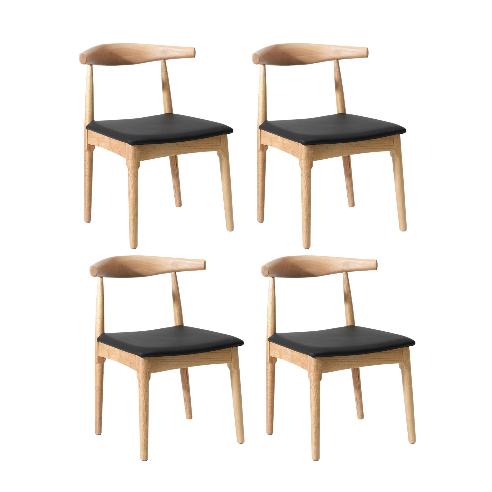 7 Oikiture 5pcs Dining Table Set 1.6m Extendable Dining Table And Chairs Pu Leather Padded Seat
 - Multi, 7 of 8