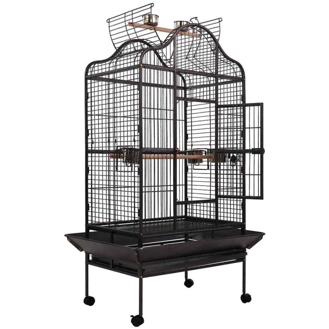 3 i.Pet Bird Cage 168cm Large Aviary - Black, 3 of 6
