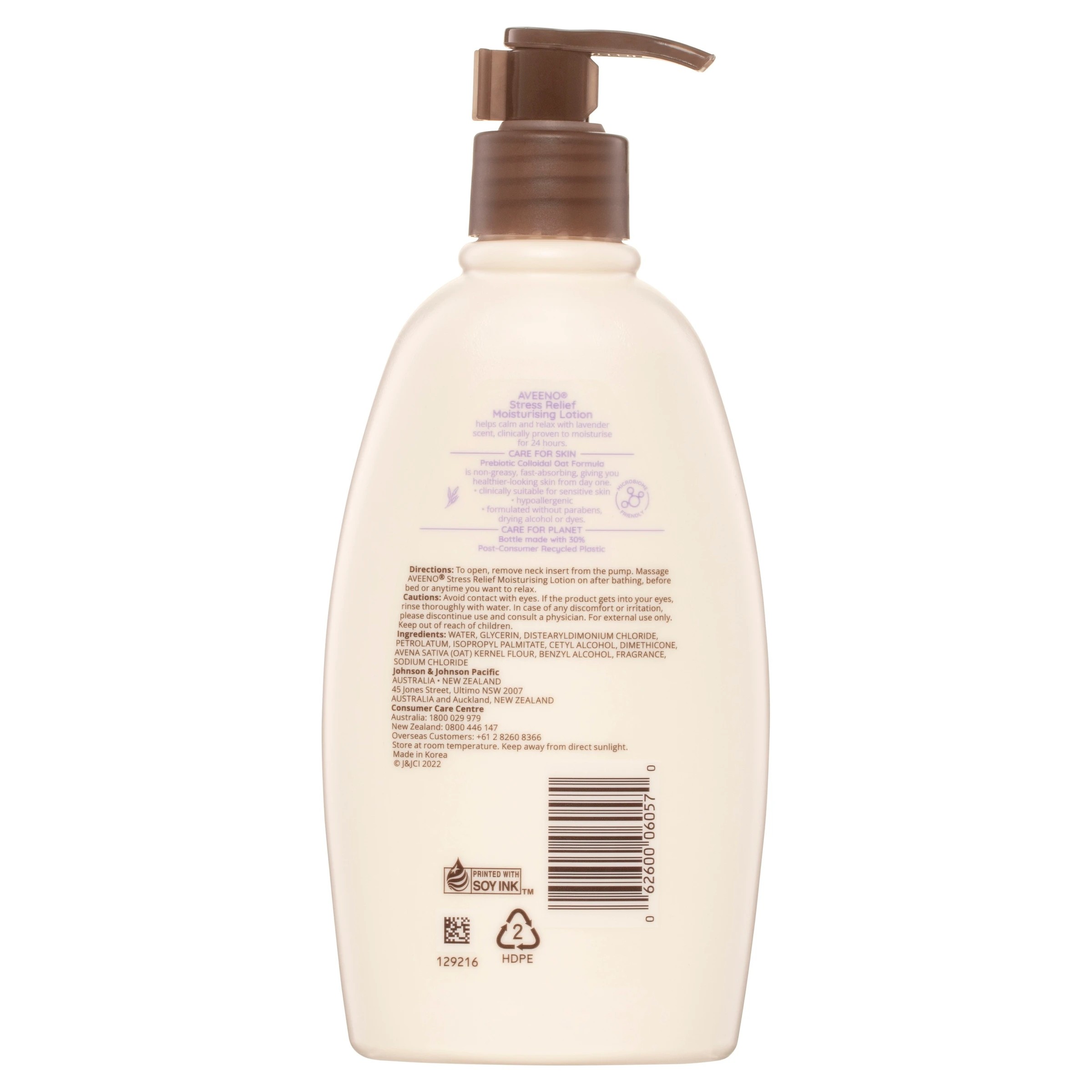 2 Aveeno Stress Relief Moisturising Body Lotion 354ml - Lavender Scent, 2 of 4
