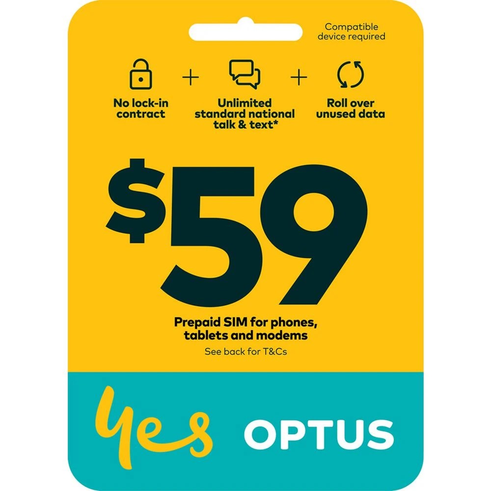1 Optus $59 Voice 5G SIM Starter Kit, 1 of 1