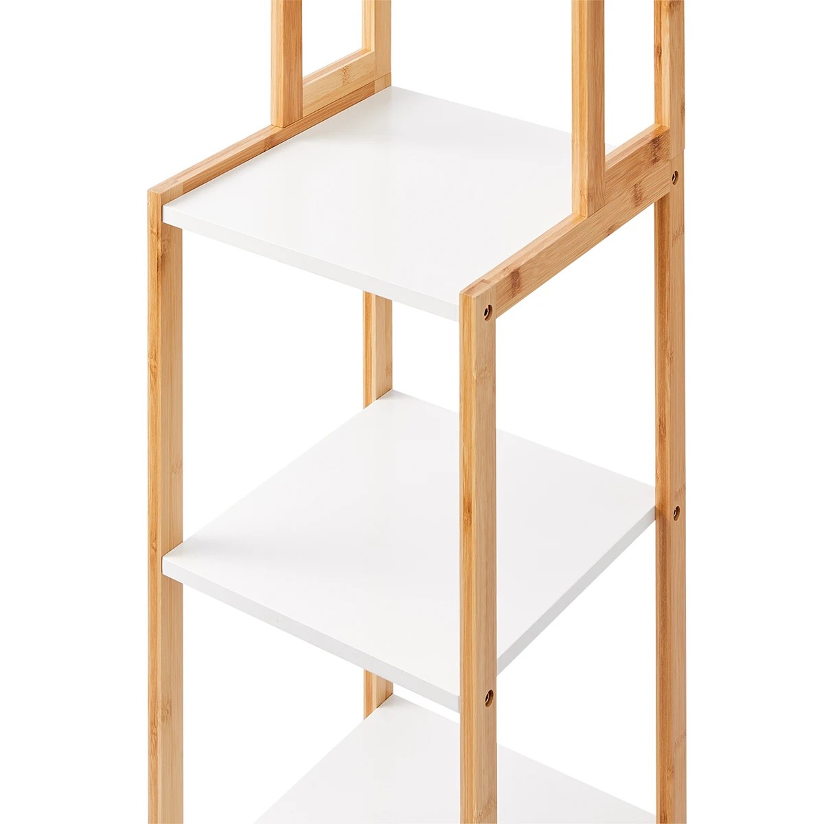 10 Bamboo and White 7 Tier Shelf, 10 of 11