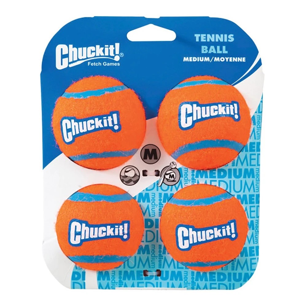 1 TTChuckit! - Tennis Ball - Medium 4 Packs, 1 of 1