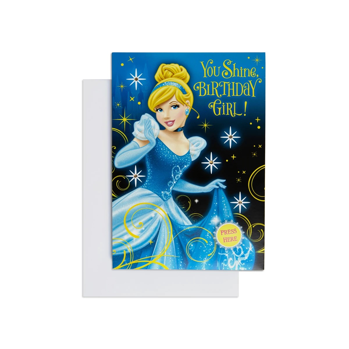 1 Hallmark Disney Cinderella Interactive Birthday Card - Bibbidi-Bobbidi-Boo, 1 of 4