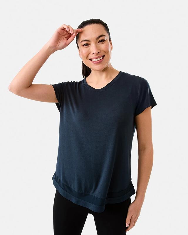 Active Womens Short Sleeve Mesh T-s