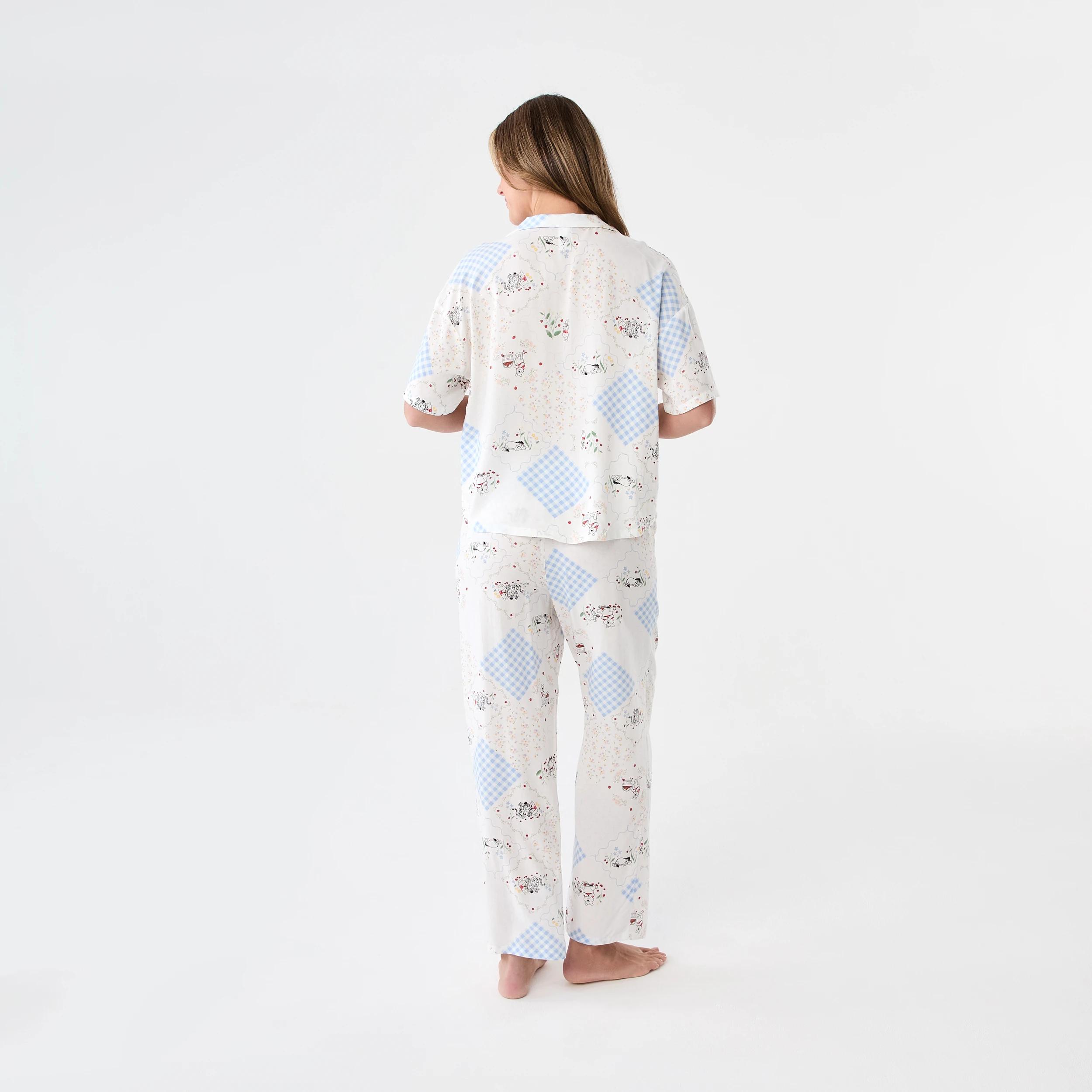 3 Winnie the Pooh License Short Sleeve Top and Pants Woven Pyjama Set Winnie, 3 of 6