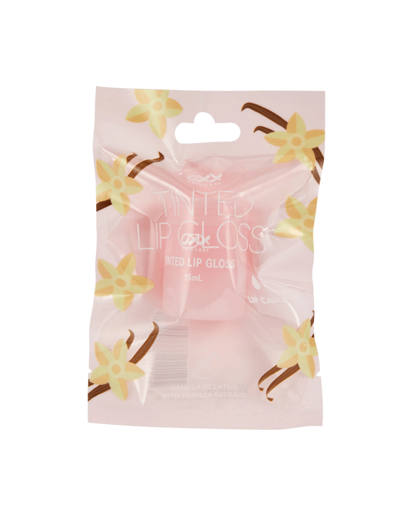 OXX Skincare Tinted Lip Gloss 15ml - Vanilla Extract and Vanilla Scented