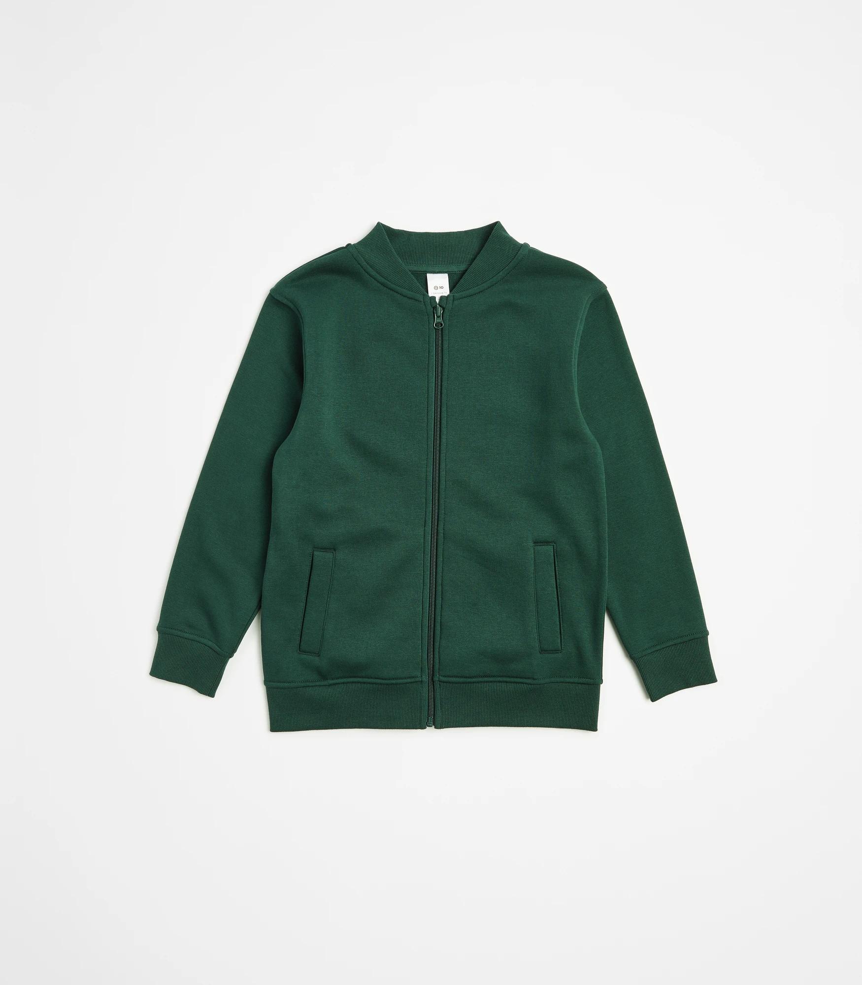 1 Target School Fleece Bomber Jacket BOTTLE GREEN, 1 of 3