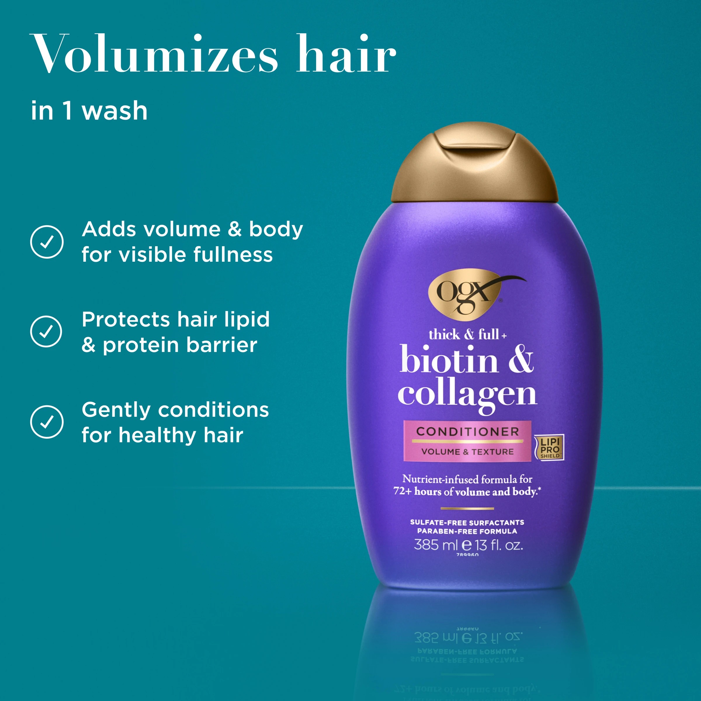 2 OGX Thick & Full+ Biotin & Collagen Conditioner 385ml, 2 of 9