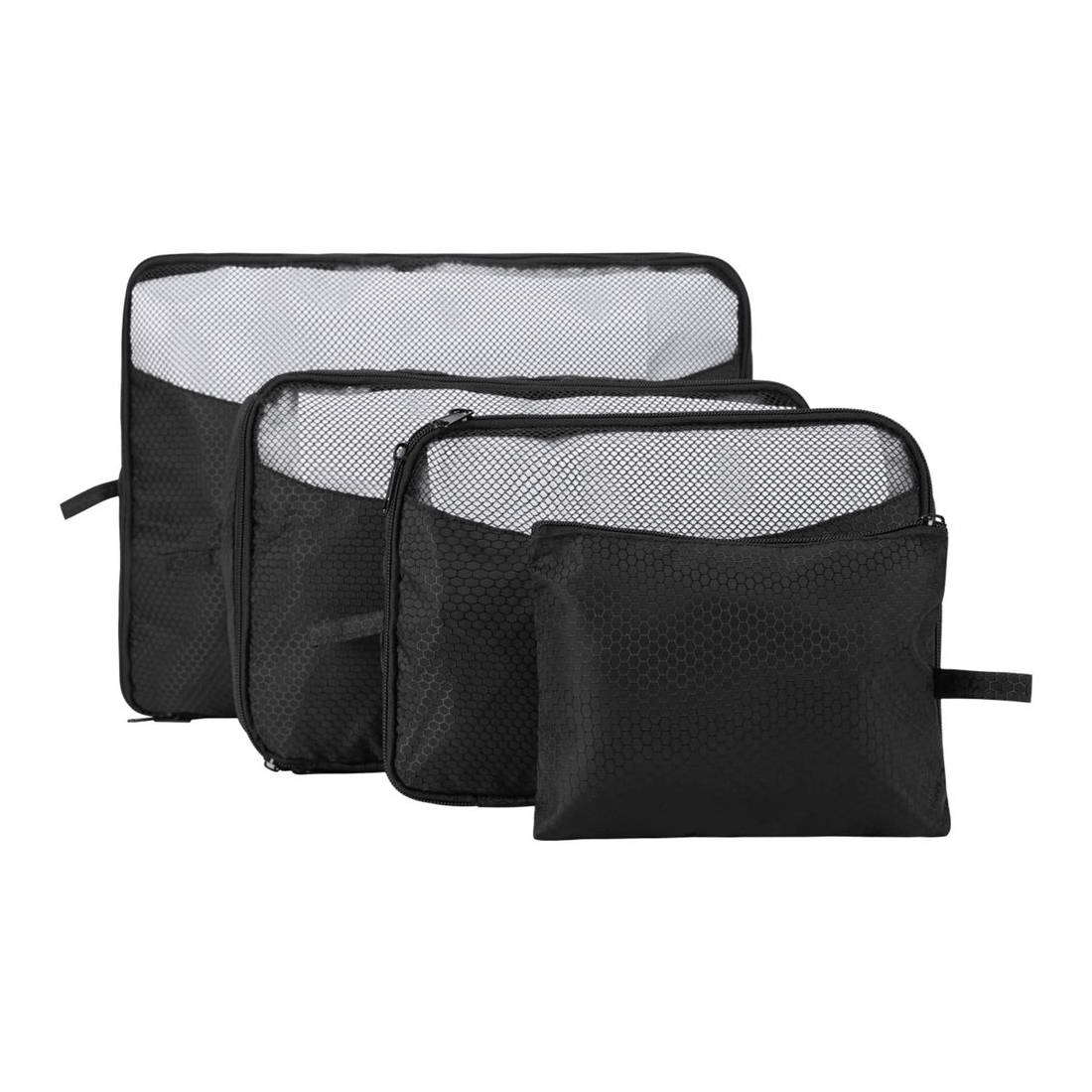 1 J.Burrows Packing Cubes 3 Pack Black, 1 of 7