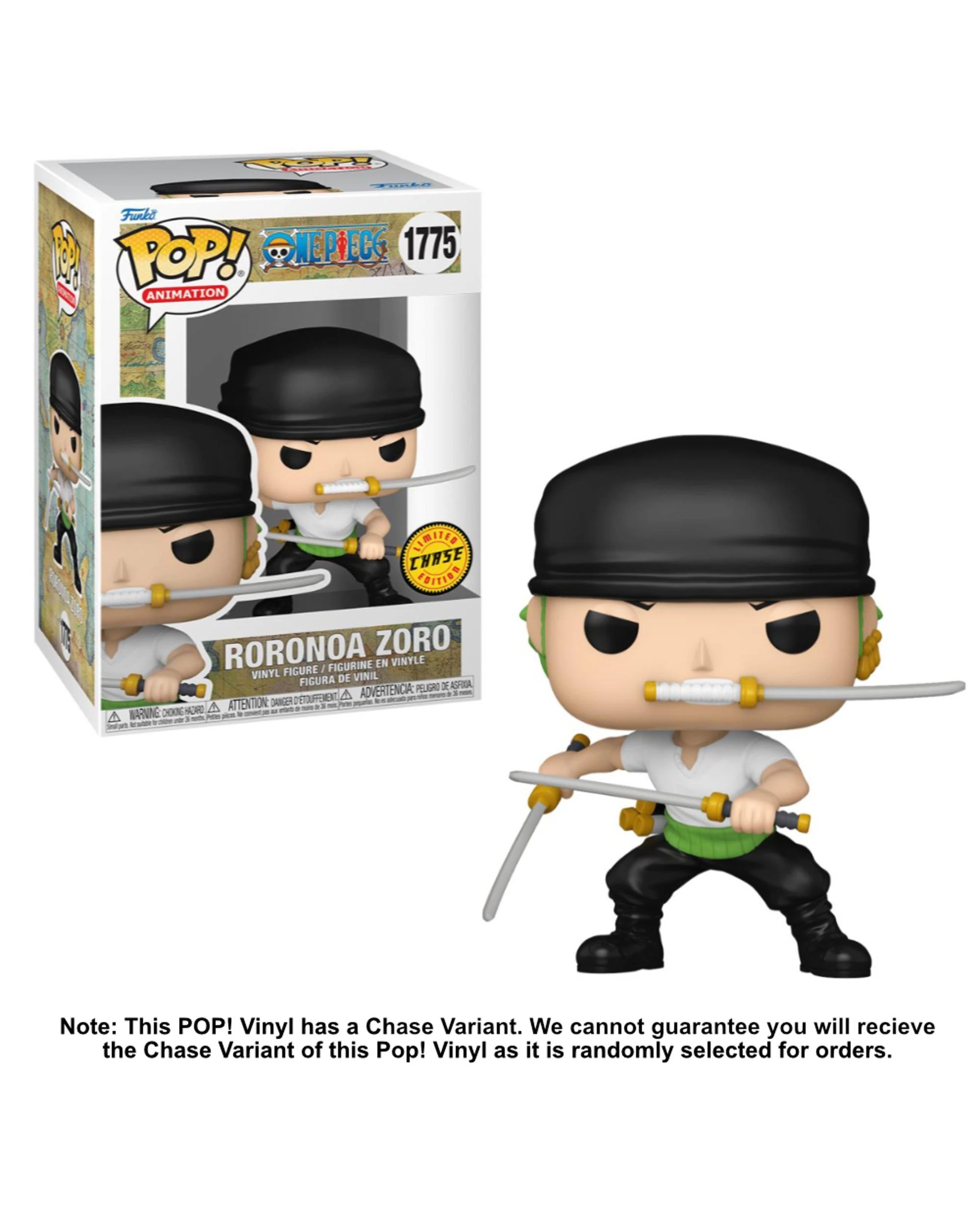 2 One Piece Roronoa Zoro Three Sword Style Funko POP! Vinyl, 2 of 2