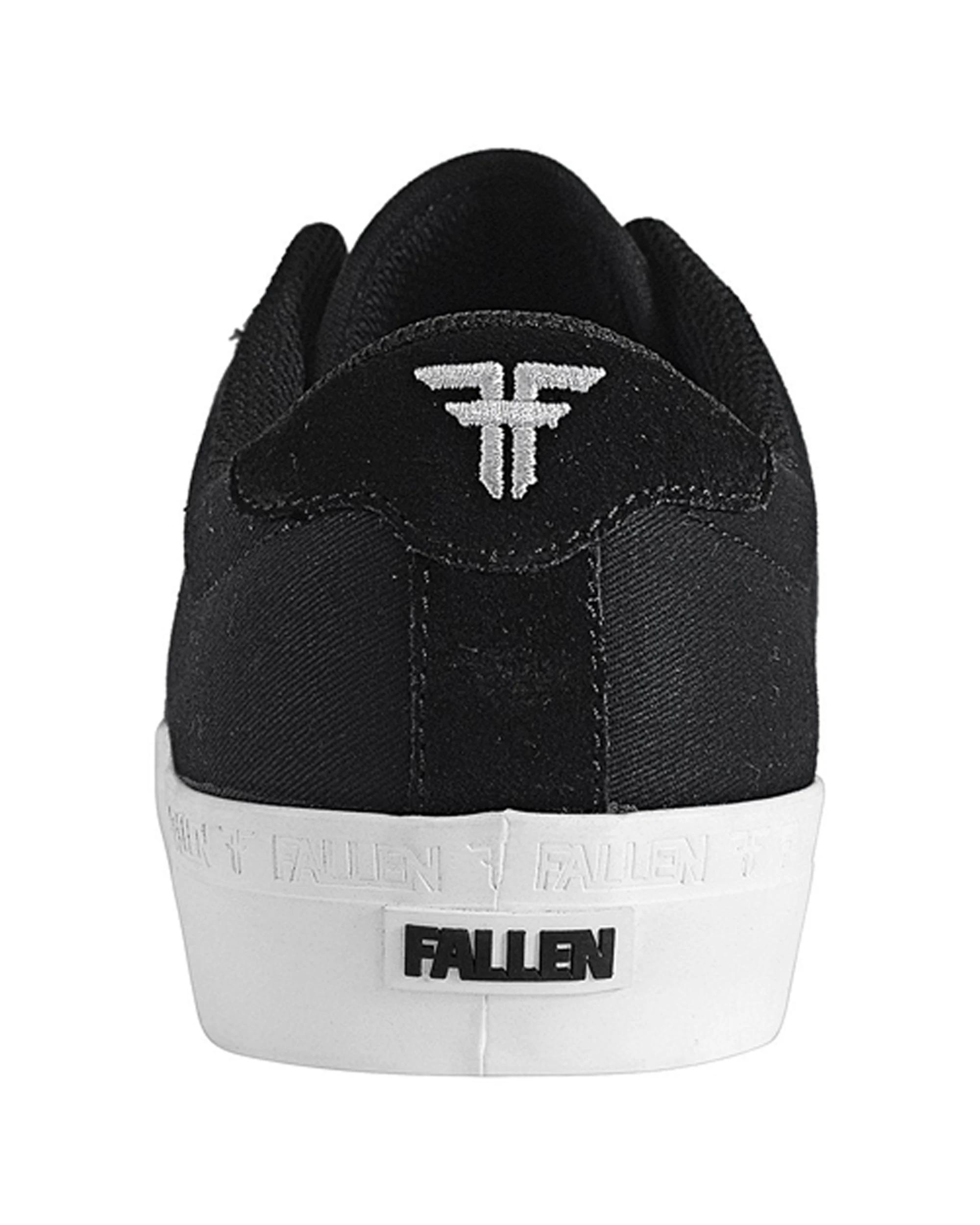 6 Fallen Footwear Men Bomber Vulcanised Sole Skate Sneaker Shoes BLACK/WHITE, 6 of 6