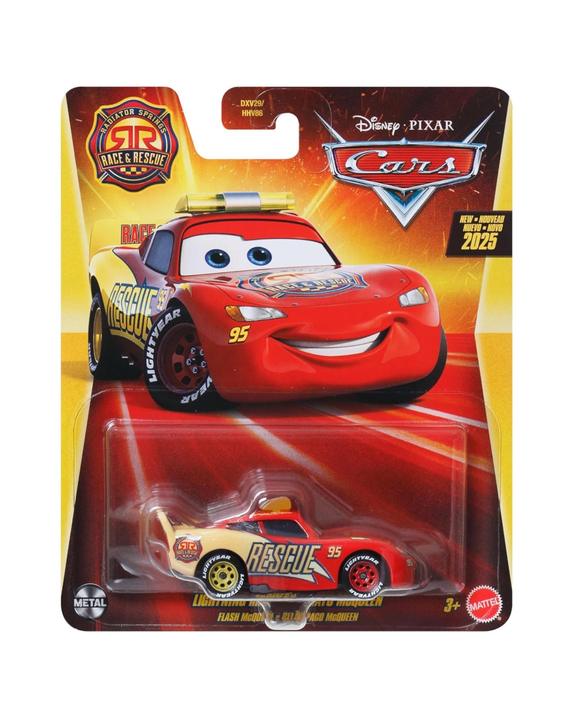 1 Disney Pixar Cars Radiator Springs Race and Rescue Lightning McQueen Diecast Vehicle - Red, 1 of 1