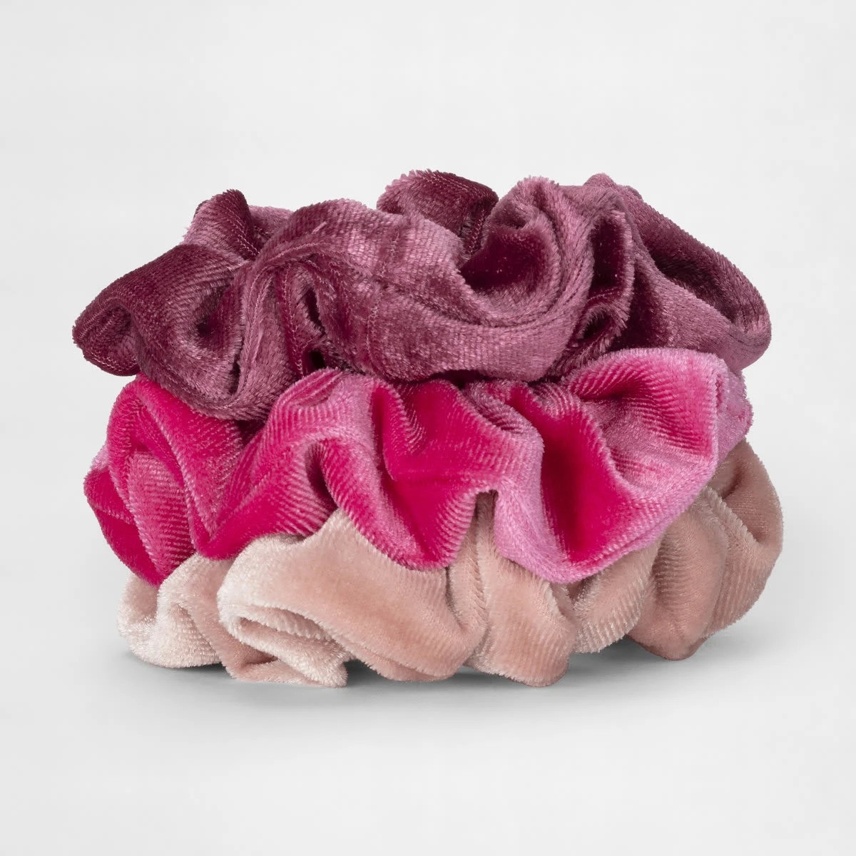 2 3 Pack Velvet Hair Scrunchies, 2 of 5