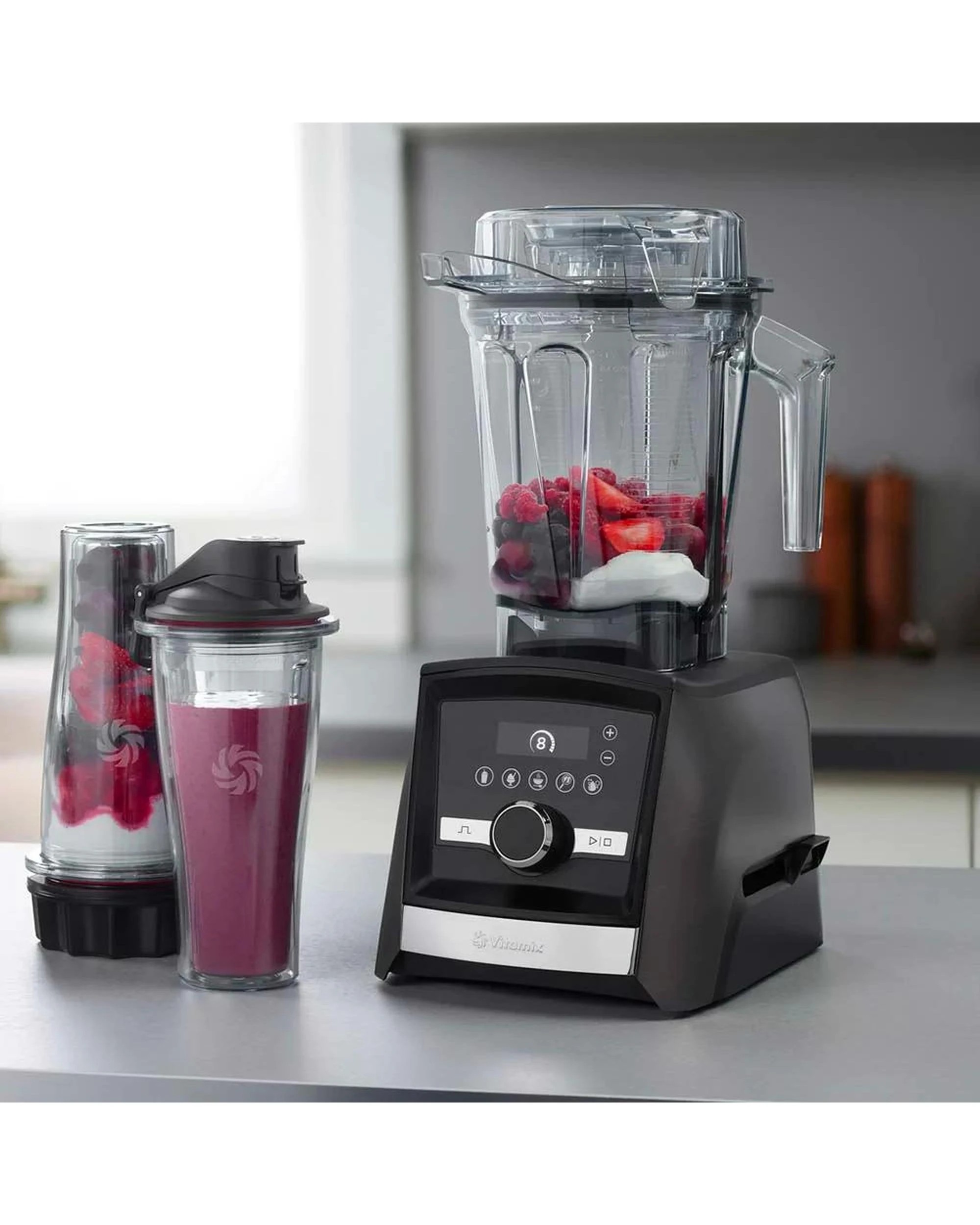 3 Vitamix Ascent Series Low Profile Container With Self Detect 2L - Black, 3 of 3