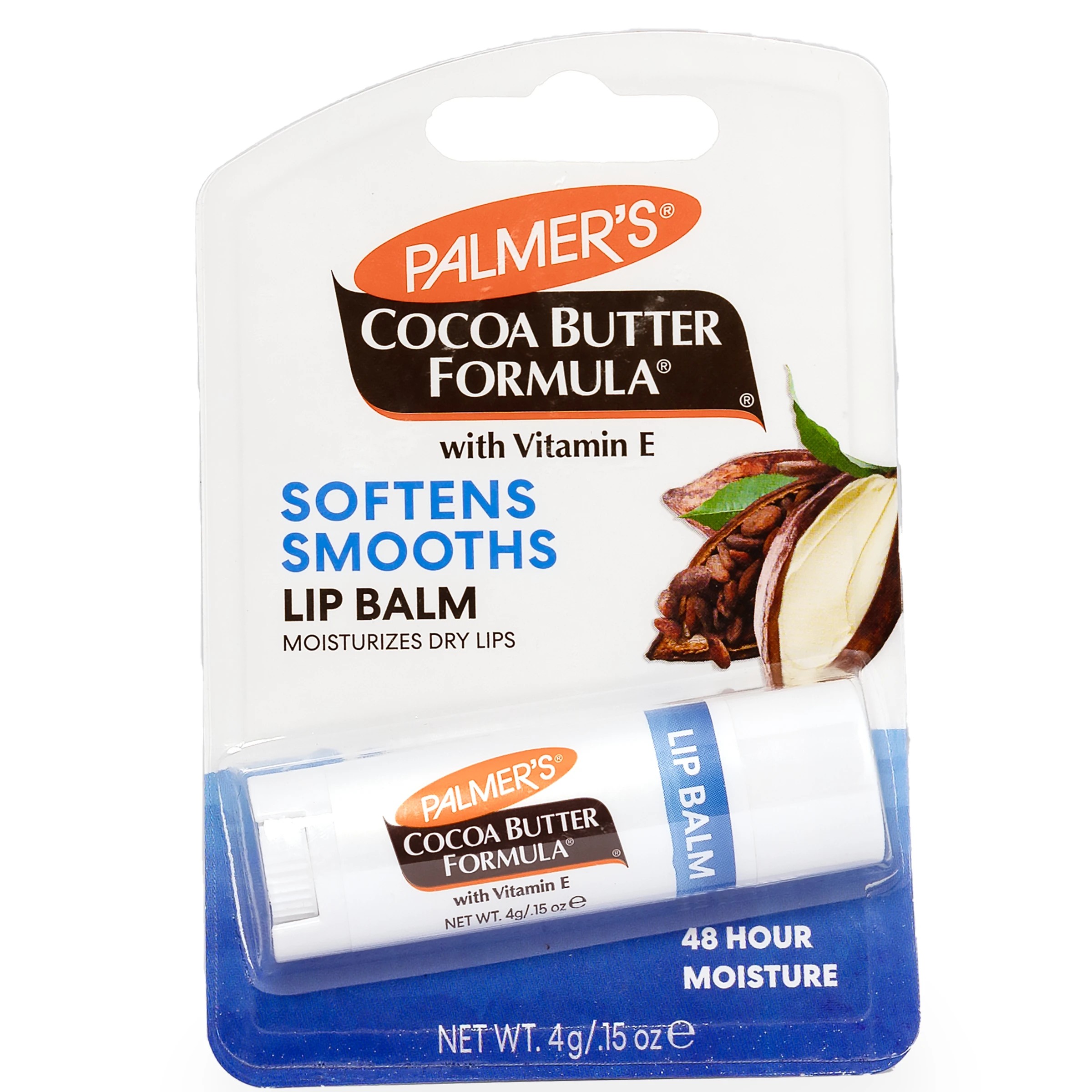 1 Palmer's Cocoa Butter Formula Lip Balm 4g - Vitamin E, 1 of 3