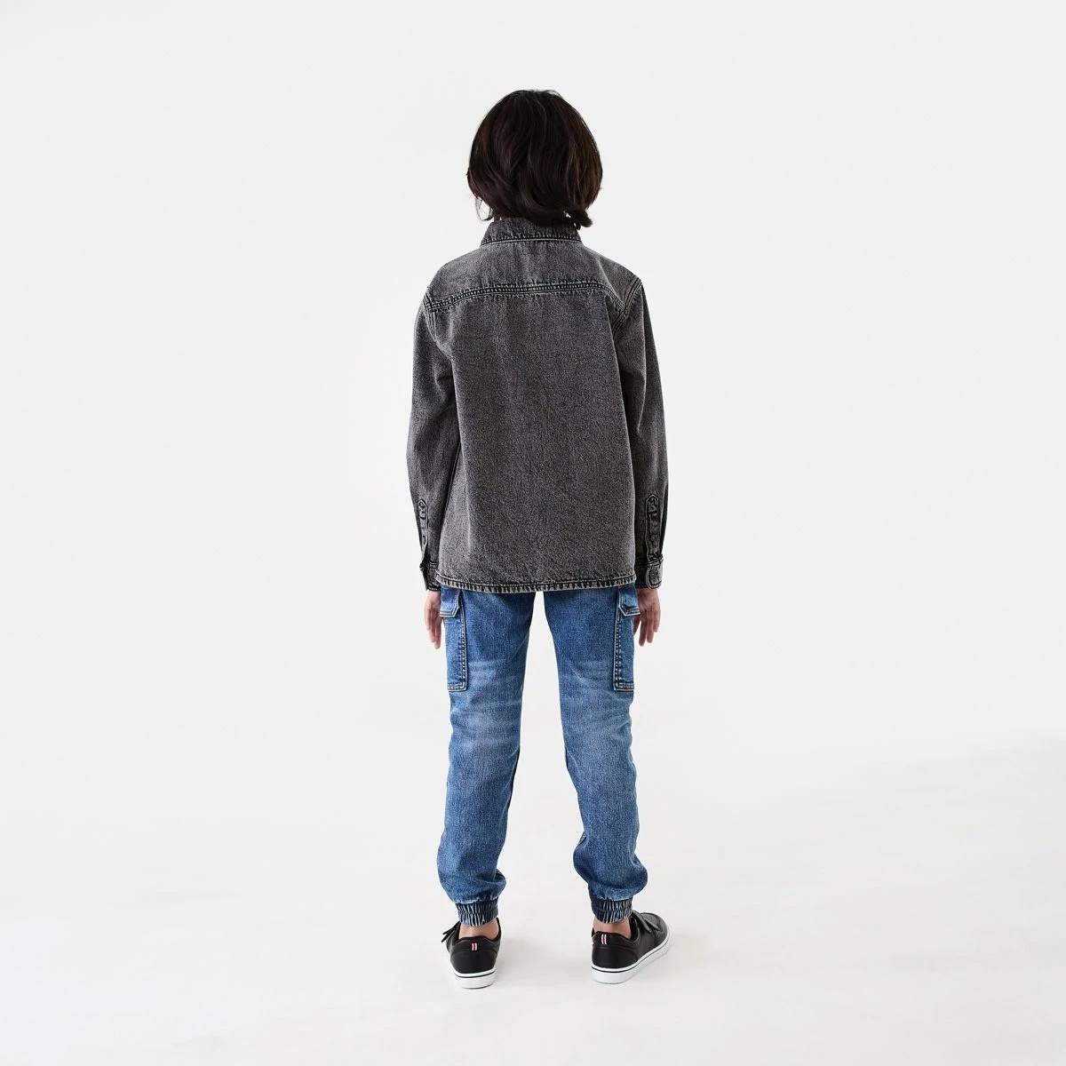 8 Denim Utility Overshirt Black Wash, 8 of 10