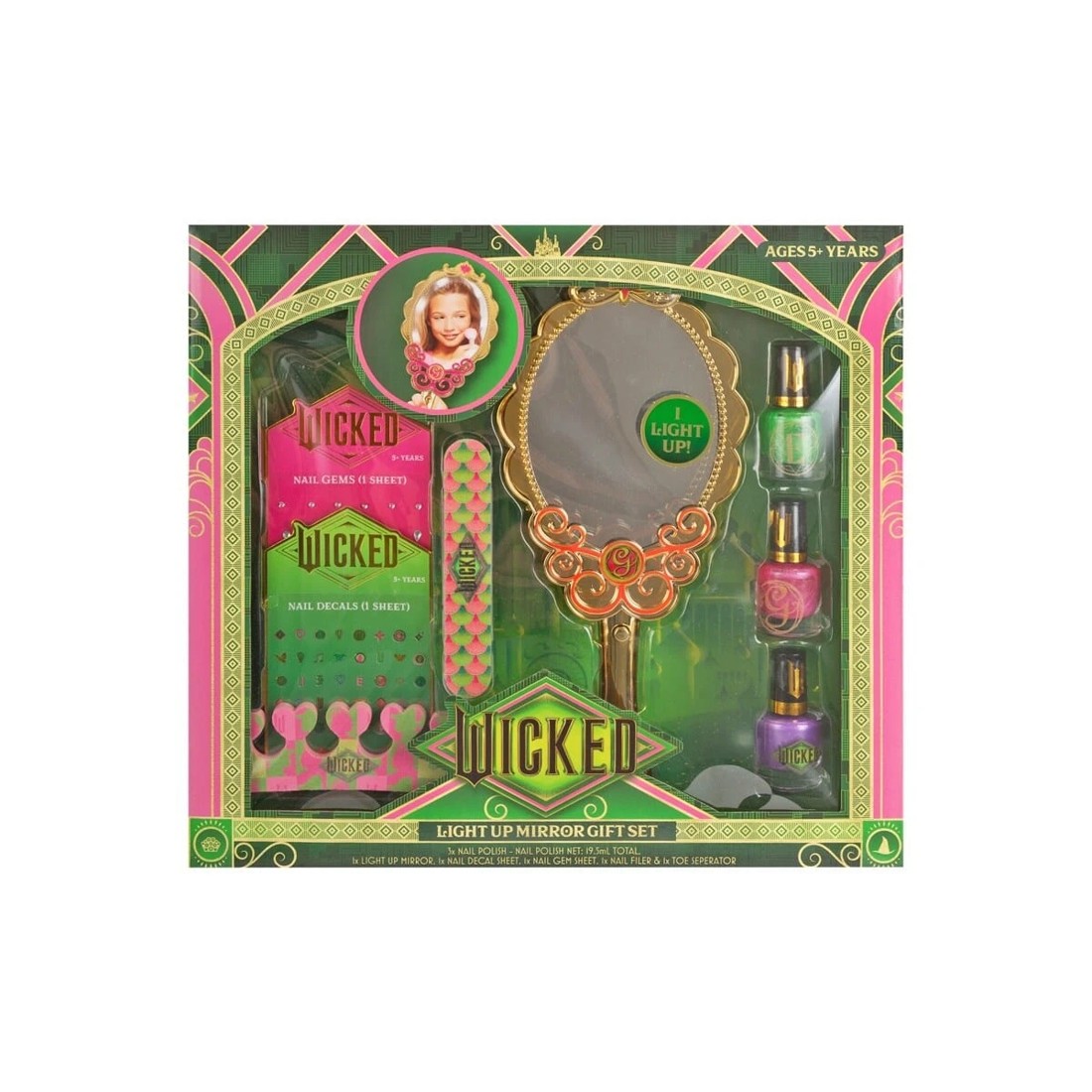 1 Wicked Light Up Mirror Gift Set, 1 of 3
