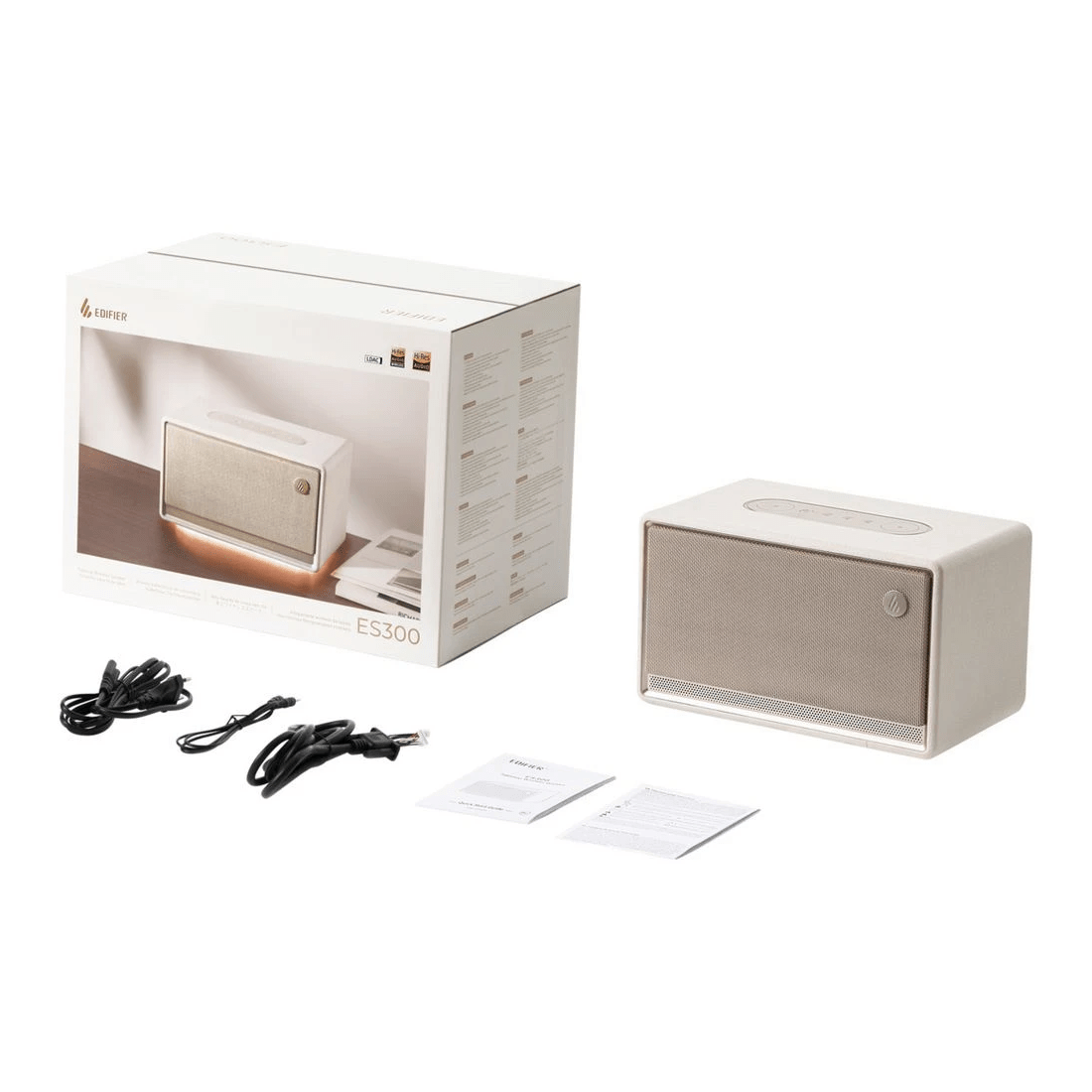 6 EDIFIER ES300 Tabletop Wireless Speaker White, 6 of 8