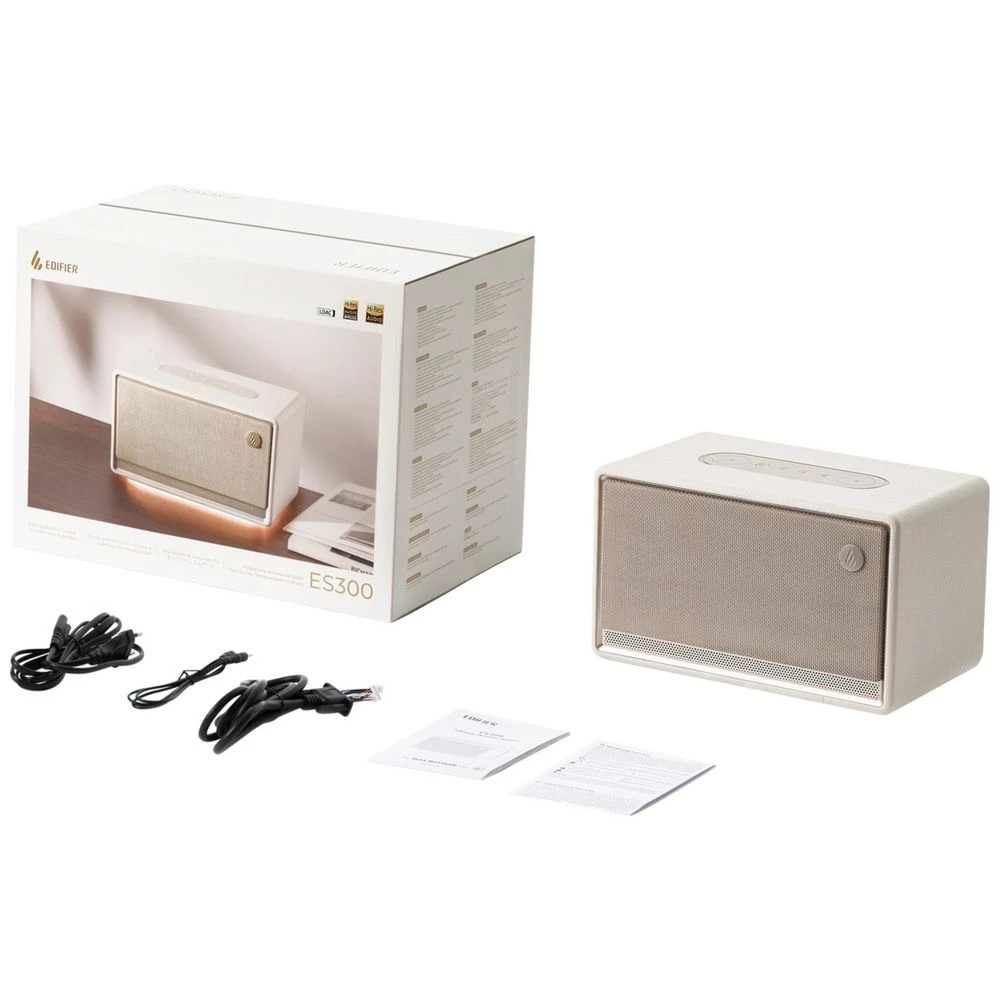 6 EDIFIER ES300 Tabletop Wireless Speaker White, 6 of 8