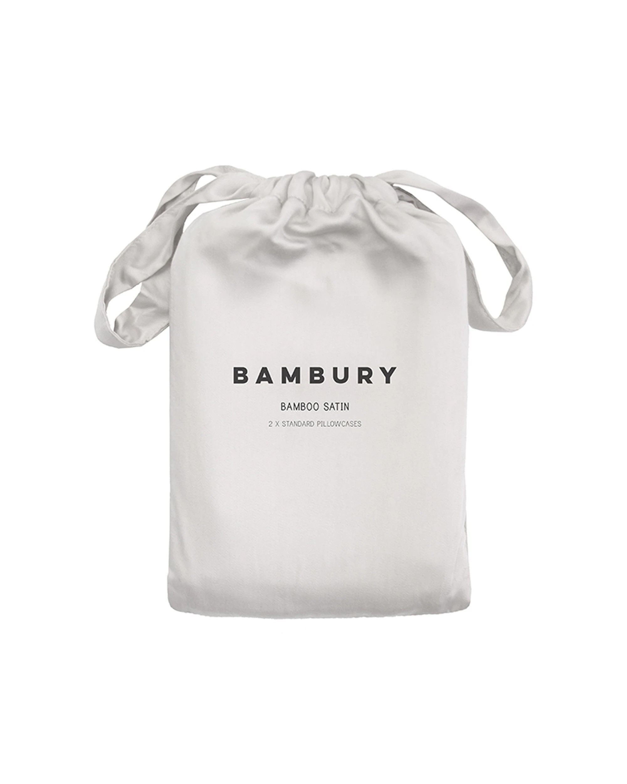 5 Bambury Bamboo Soft Satin Pillowcases Pack of Two - White, 5 of 5