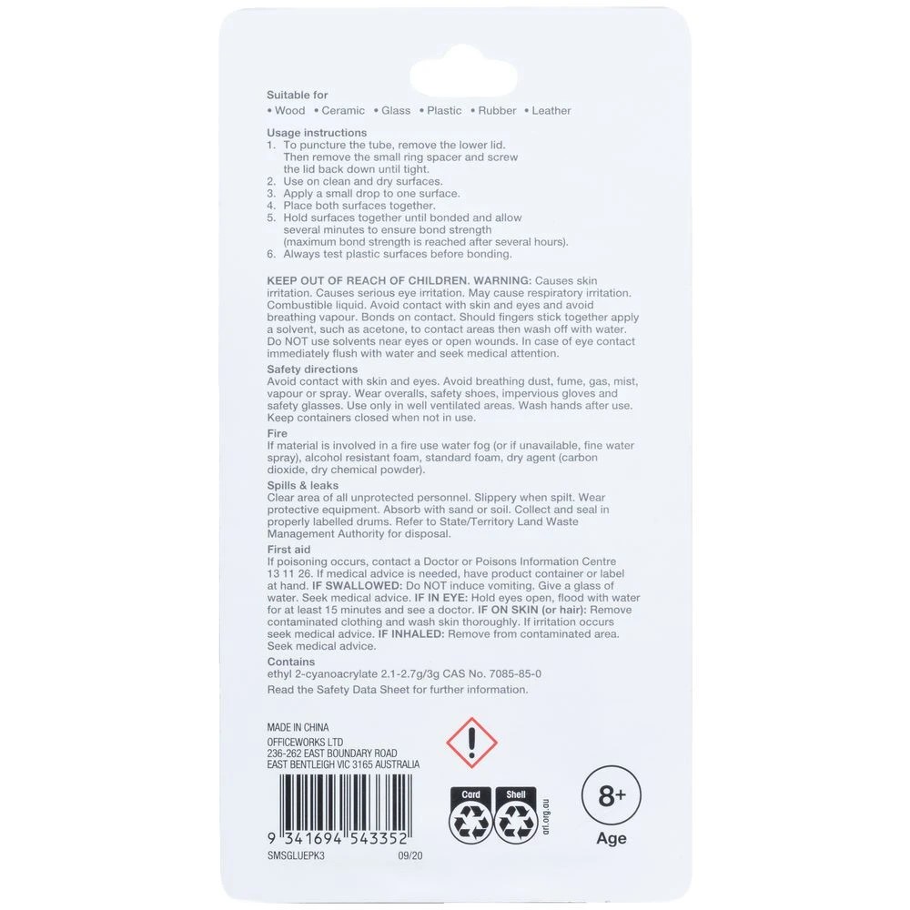 2 Studymate Superglue Gel 3 x 3g, 2 of 2