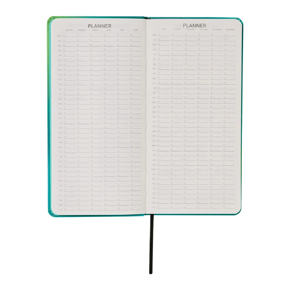 4 J.Burrows Slim Week to View Undated Diary Gradient, 4 of 8