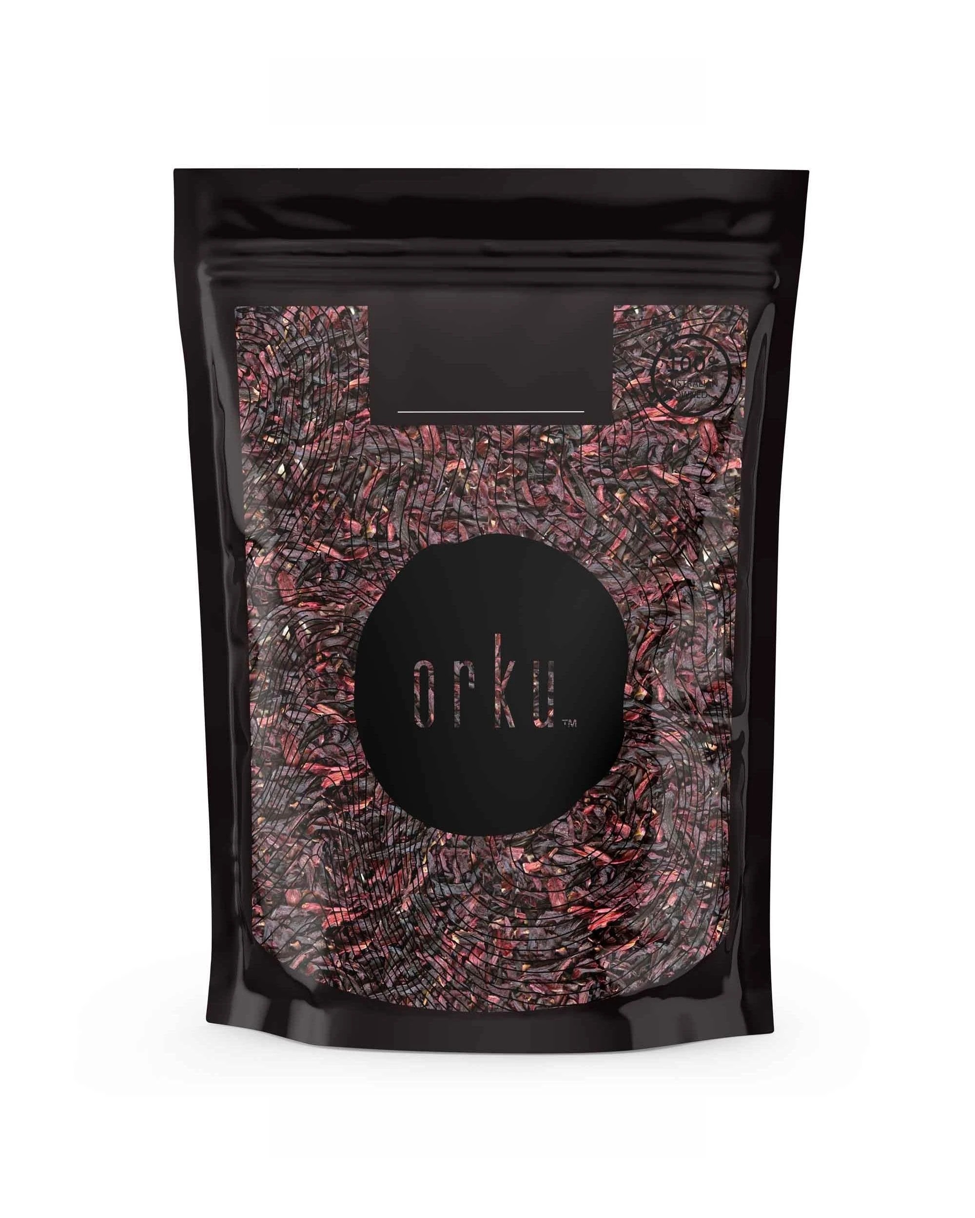 1 Orku 400g Organic Hibiscus Rosella Flower Crushed Dried Herbal Tea, 1 of 3